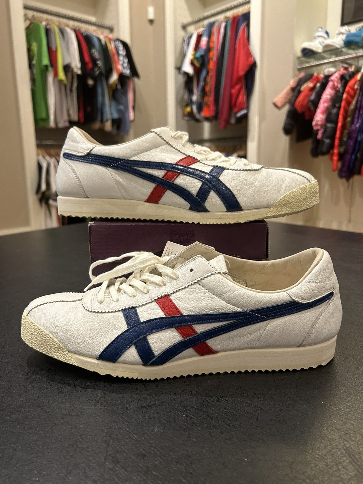 Asics Onitsuka Tiger Mexico Runspark ‘White Navy Red’ Size US 11 / EU 44 - 1 Thumbnail