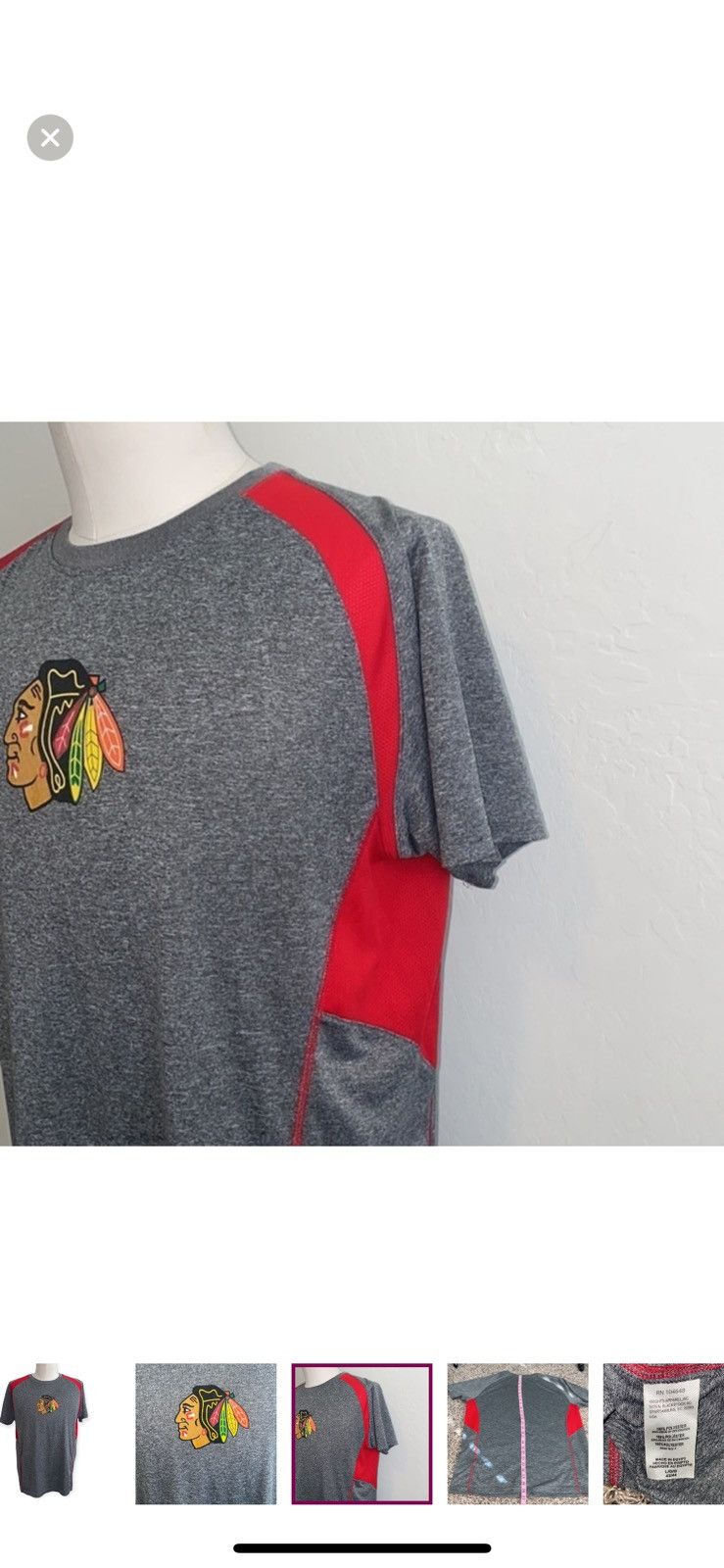 NHL NHL large Chicago Blackhawks athletic tee Size US L / EU 52-54 / 3 - 5 Thumbnail