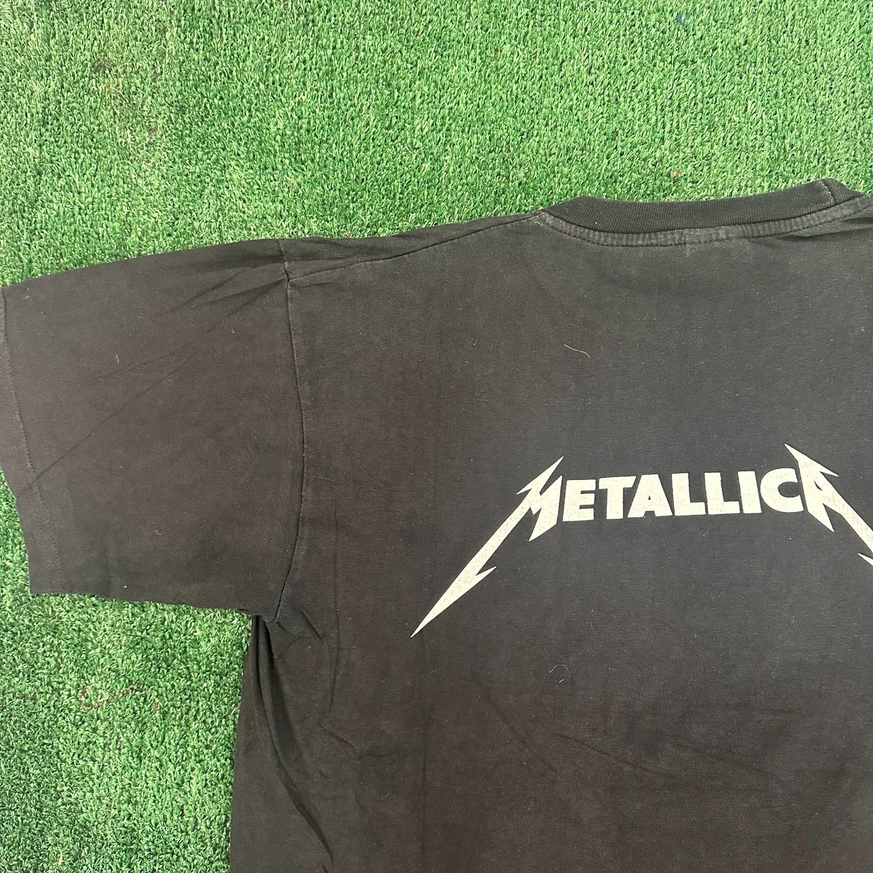 Metallica Vintage 90s Metallica Band T-Shirt Skull Hourglass Metal Tee Size US L / EU 52-54 / 3 - 7 Thumbnail