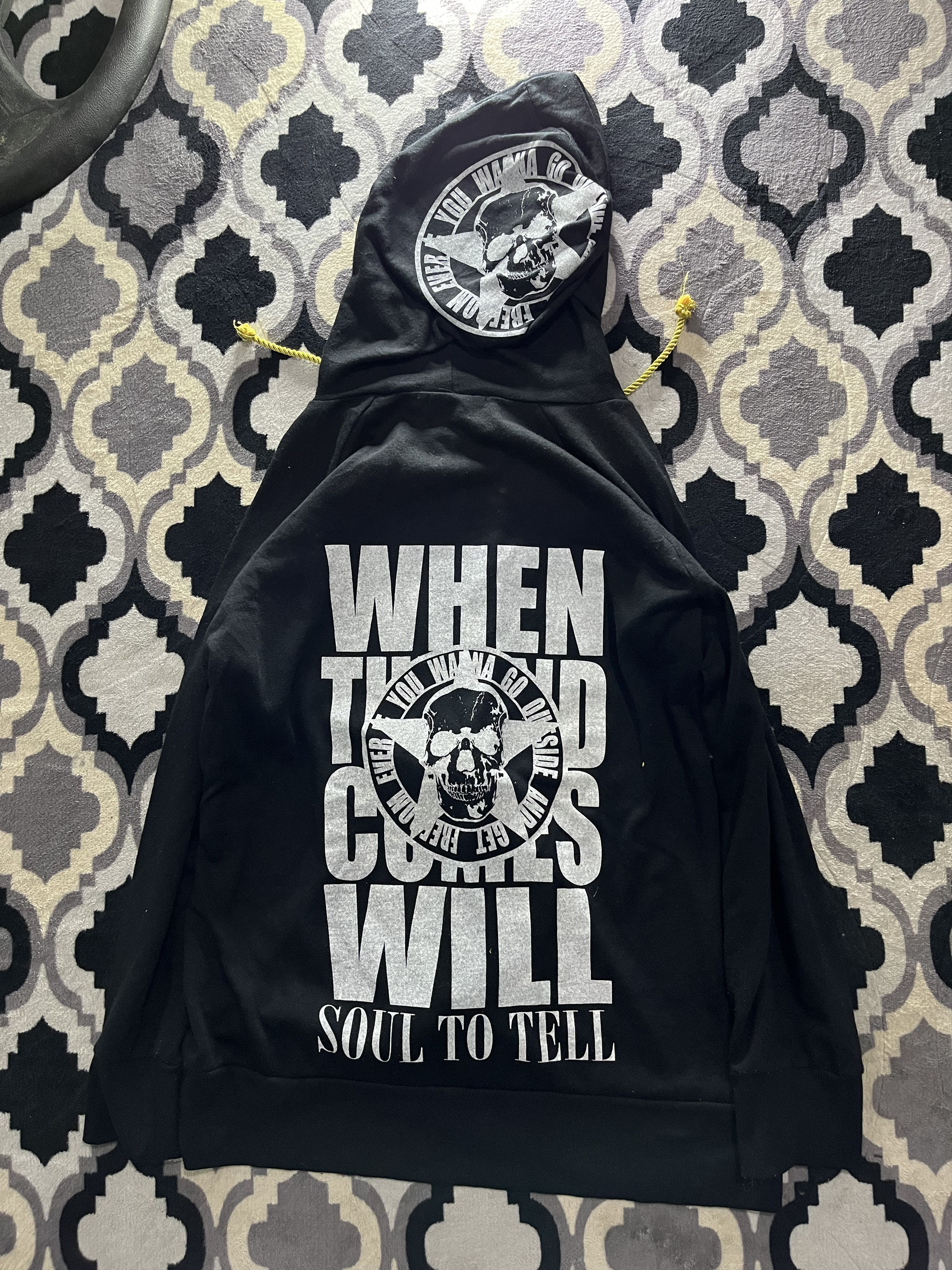 PPFM Pendora skull goth hoodie Size US L / EU 52-54 / 3 - 1 Thumbnail
