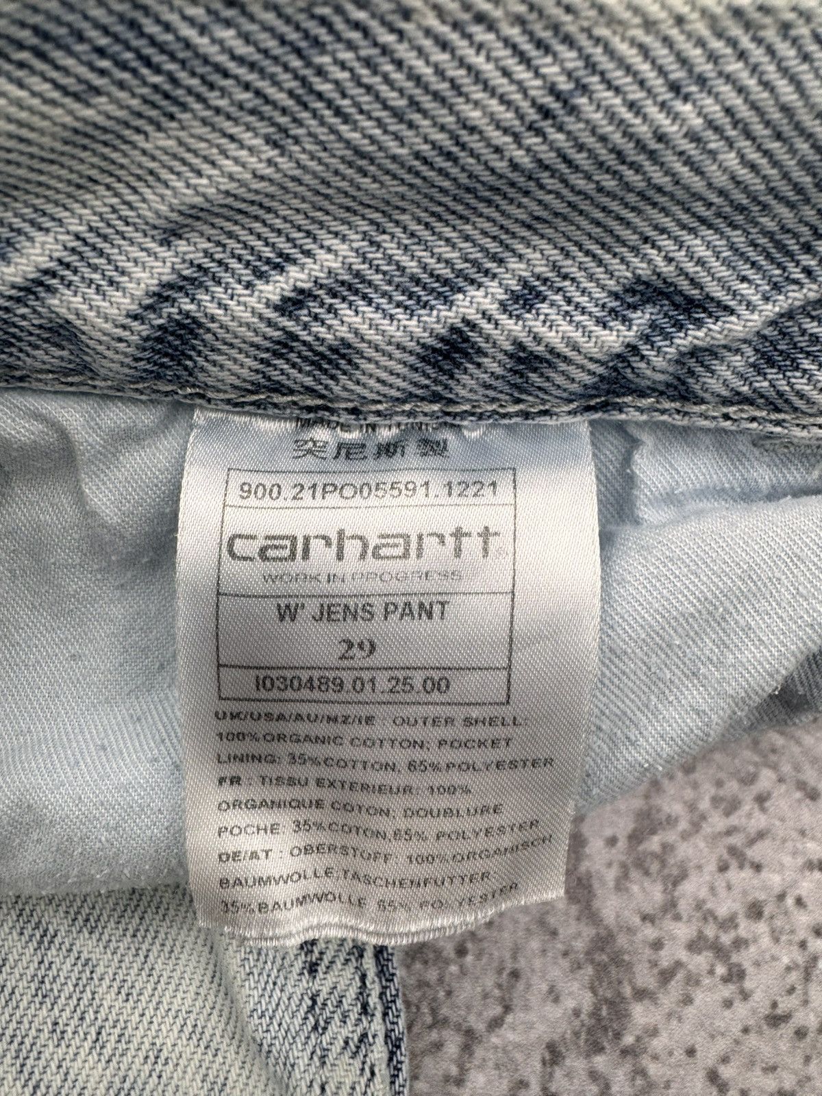 Carhartt Carhartt WIP Women Wide Leg Jeans Light Blue Size W29 Size 29" - 11 Thumbnail