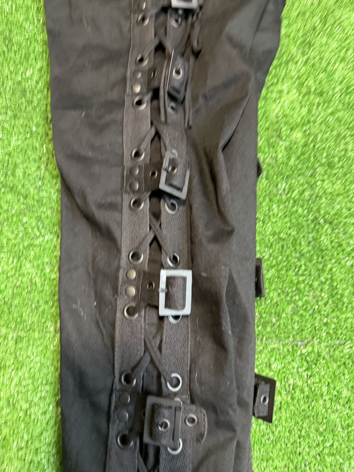 Vintage Avant Garde Gothicana Opium Black Buckle Detail Skarlet Pant Size 24" / US 00 / IT 34 - 8 Thumbnail