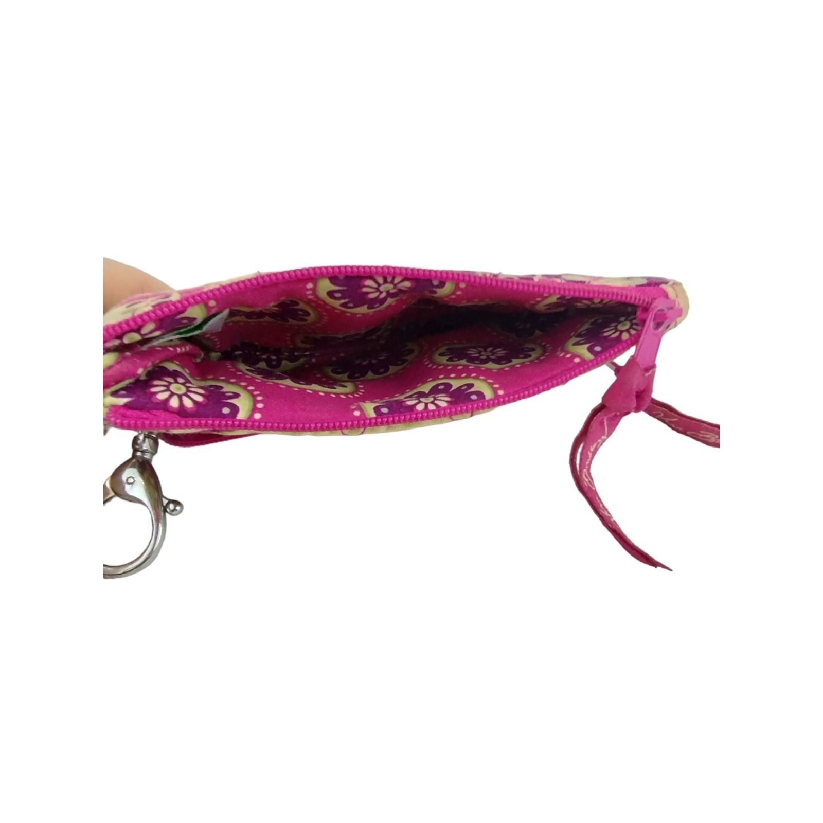 Vera Bradley Vera Bradley 5.5 inch Zippered Keychain Wallet Pink Paisley Size ONE SIZE - 5 Thumbnail