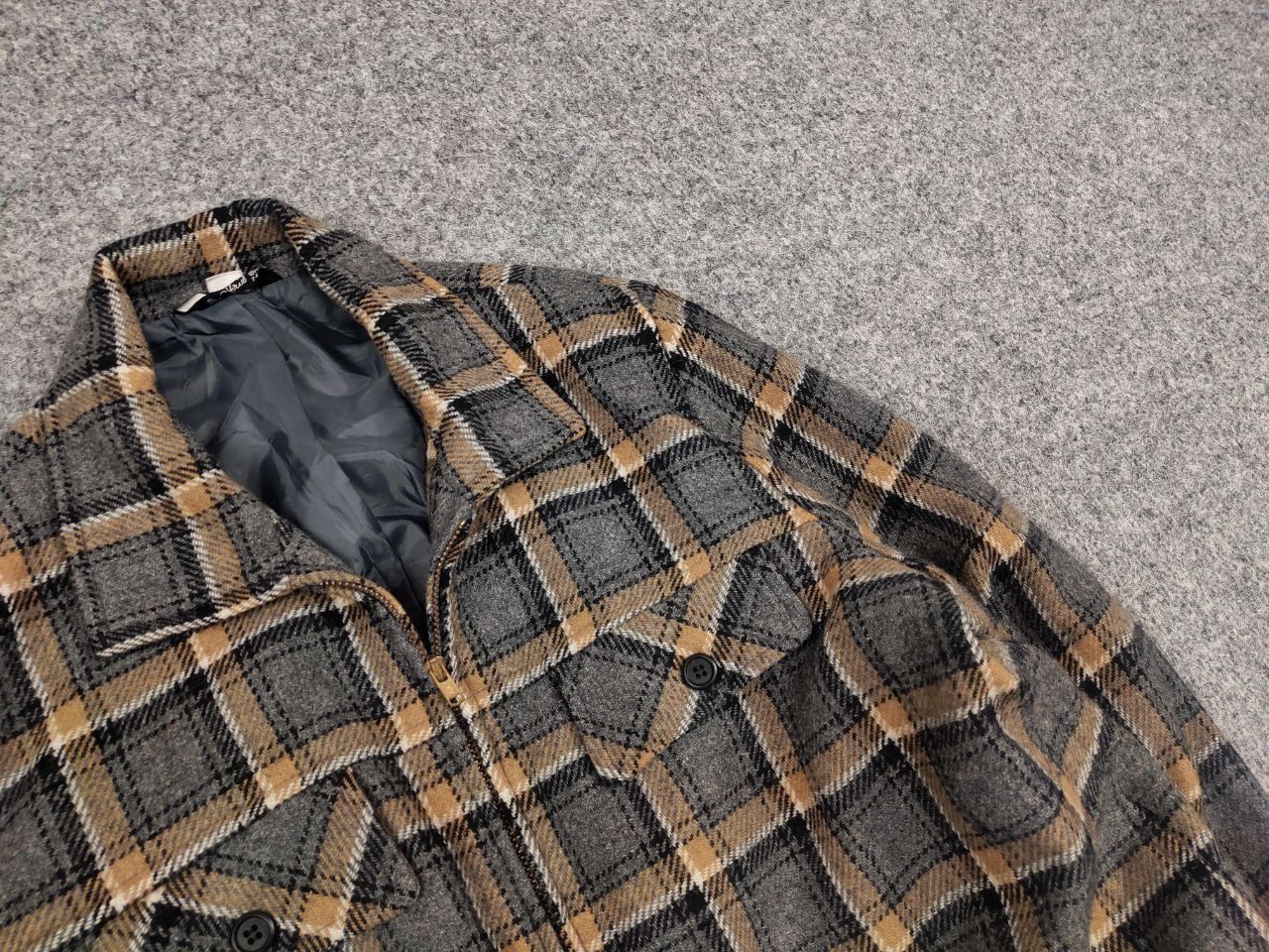 Japanese Brand Iris Japan Vintage 90's Wool Blend Check Cropped Jacket Size S / US 4 / IT 40 - 9 Thumbnail