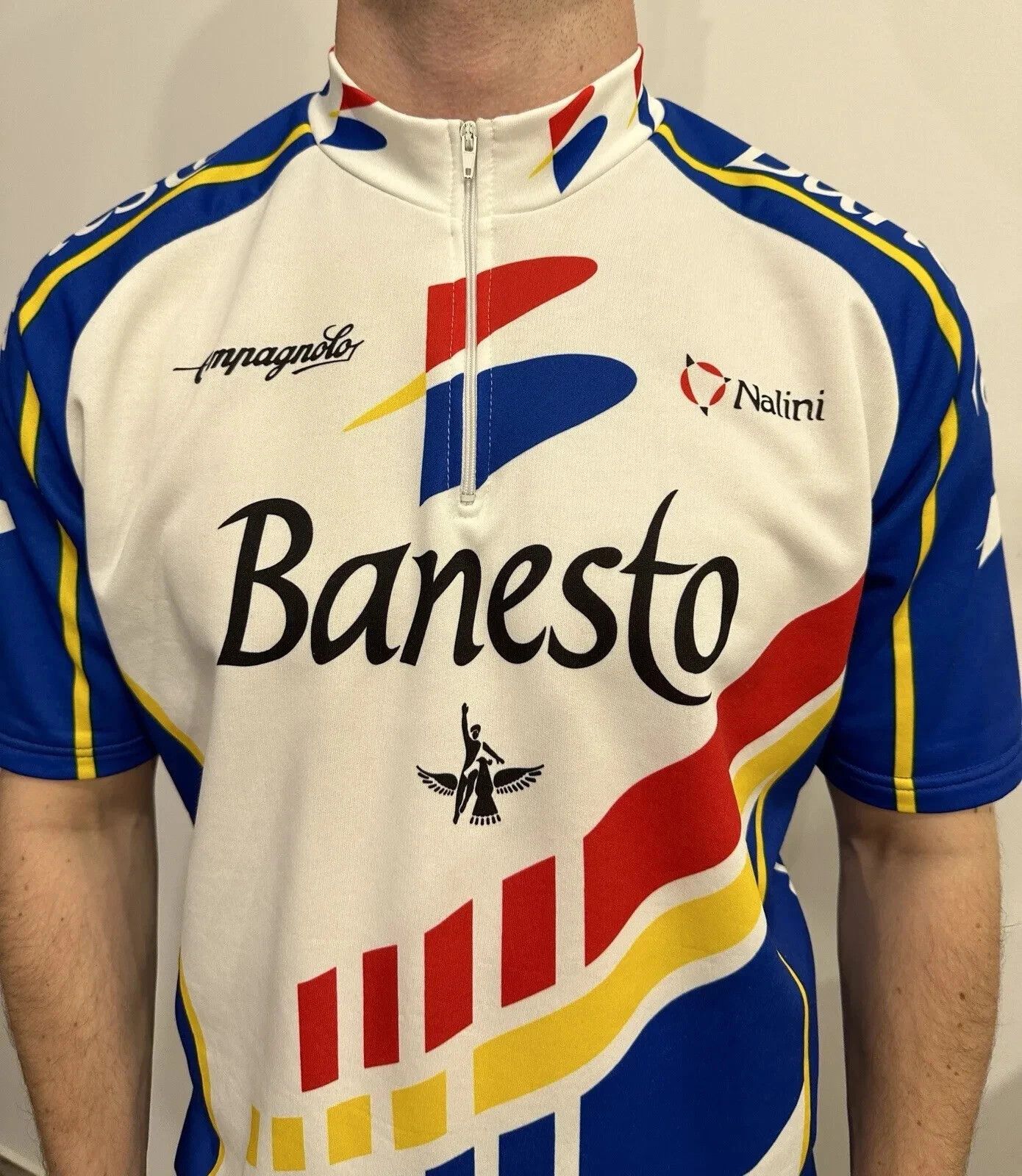 Vintage Nalini Banesto Cycling Vintage Barcelona Olympic Games Shirt Size US XL / EU 56 / 4 - 3 Thumbnail