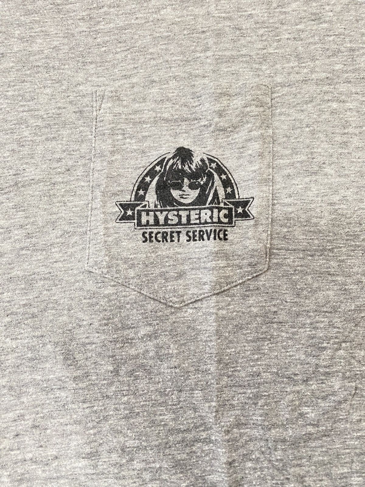 Hysteric Glamour × Japanese Brand Hysteric Glamour Secret Agent Large Print XL Pocket Tee Size US XL / EU 56 / 4 - 4 Thumbnail