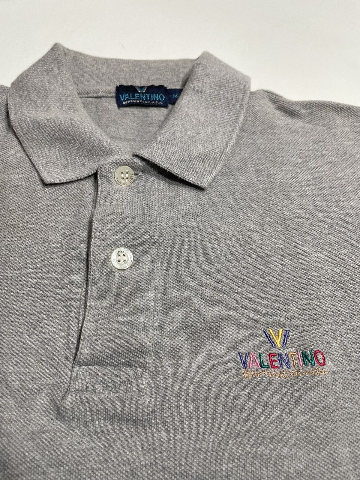 Designer × Valentino × Vintage Vintage Valentino Boutique polo Shirt embroidery V Size US M / EU 48-50 / 2 - 7 Thumbnail