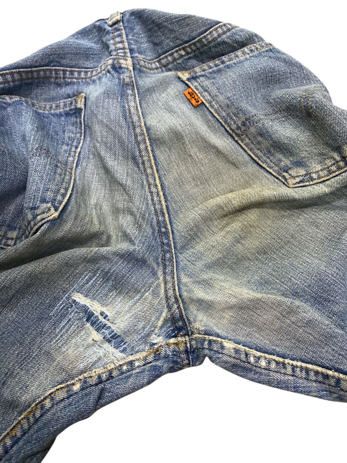 Levi's × Levi's Vintage Clothing × Vintage Flared💥Vintage 70s Levi’s Orange Tab Bell Bottom Jeans Size US 30 / EU 46 - 16 Thumbnail