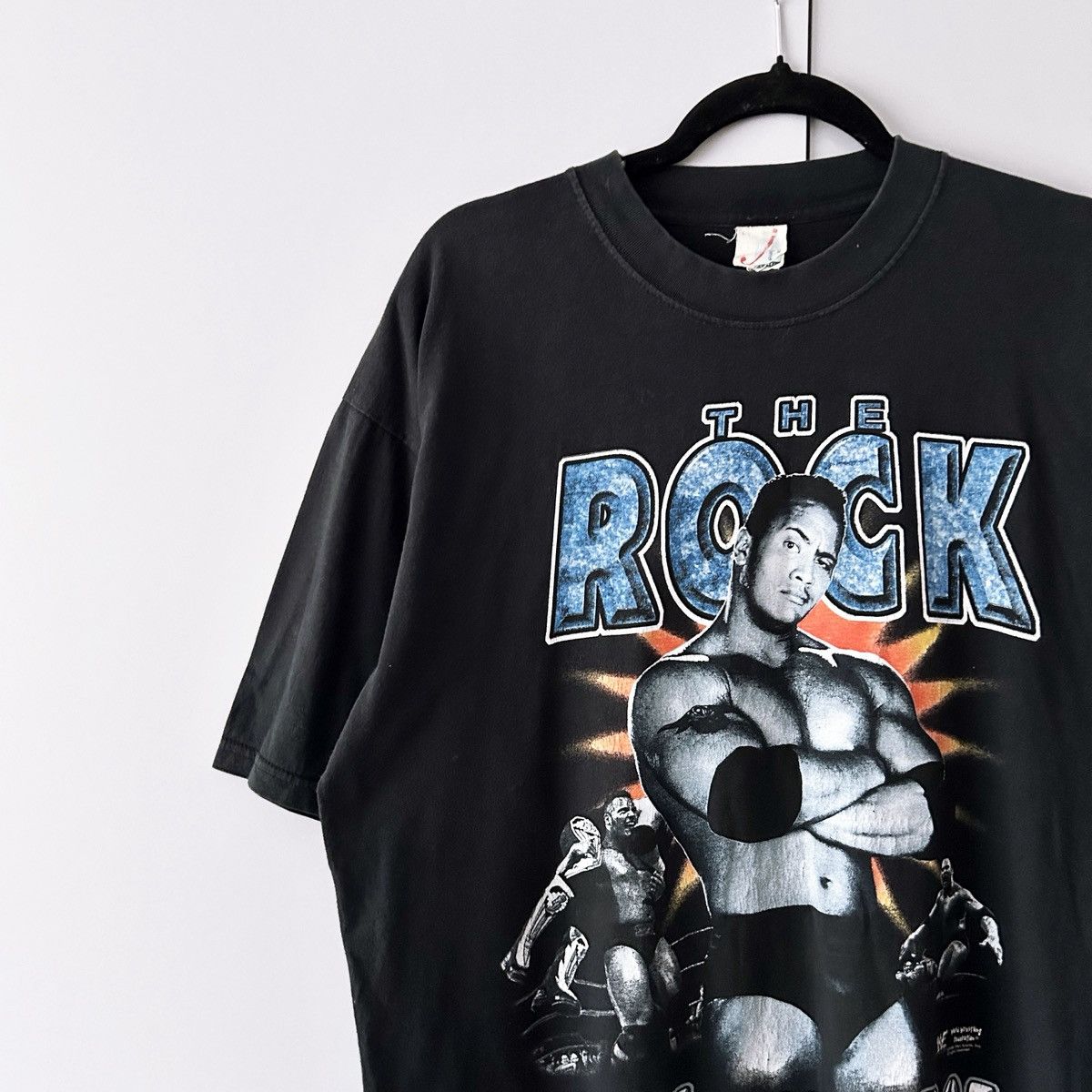 Vintage WWF 1999 The Rock Know your role Size US L / EU 52-54 / 3 - 3 Thumbnail