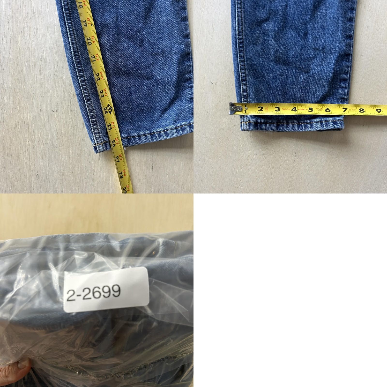 Lee Lee Jeans Mens 33x30 Medium Wash Blue Regular Straight Button Fly Denim Jeans Mens Size US 33 - 8 Thumbnail