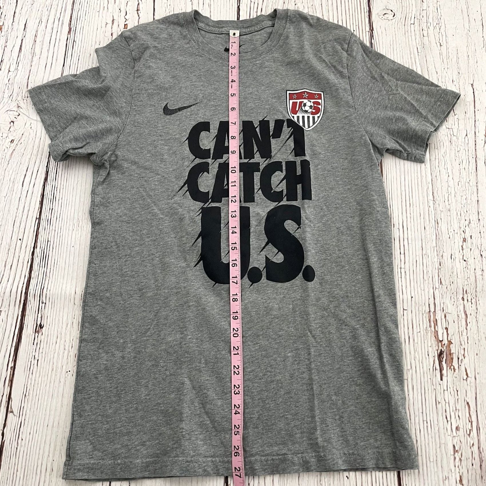 Nike Nike U.S. Soccer Slim Fit Short Sleeve T Shirt Men L Gray Size US L / EU 52-54 / 3 - 4 Thumbnail