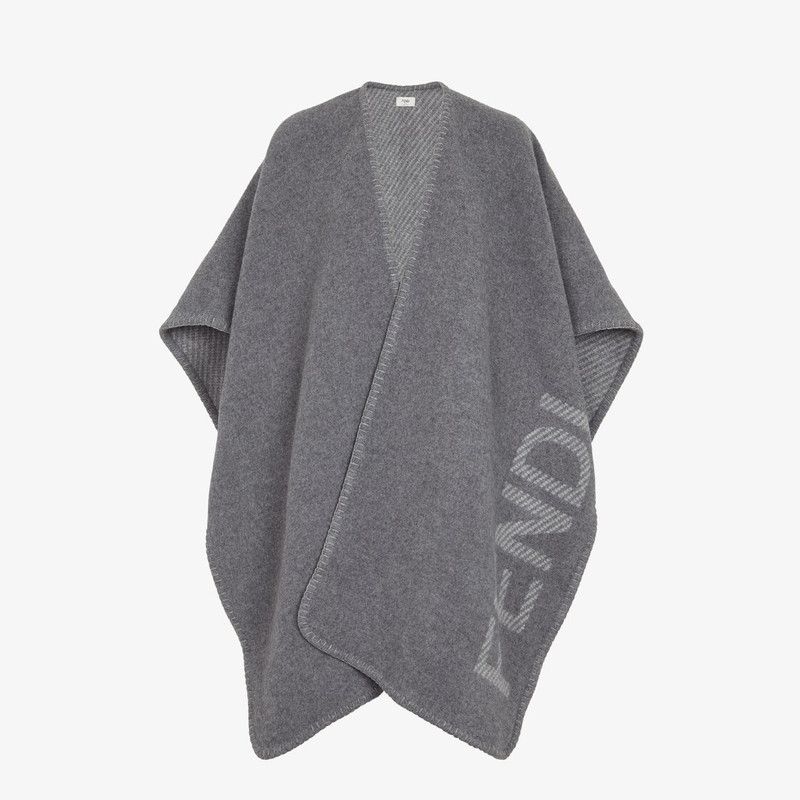 Fendi o1s1wg111225 Fendi Poncho in Dark Grey Size S / US 4 / IT 40 - 1 Thumbnail