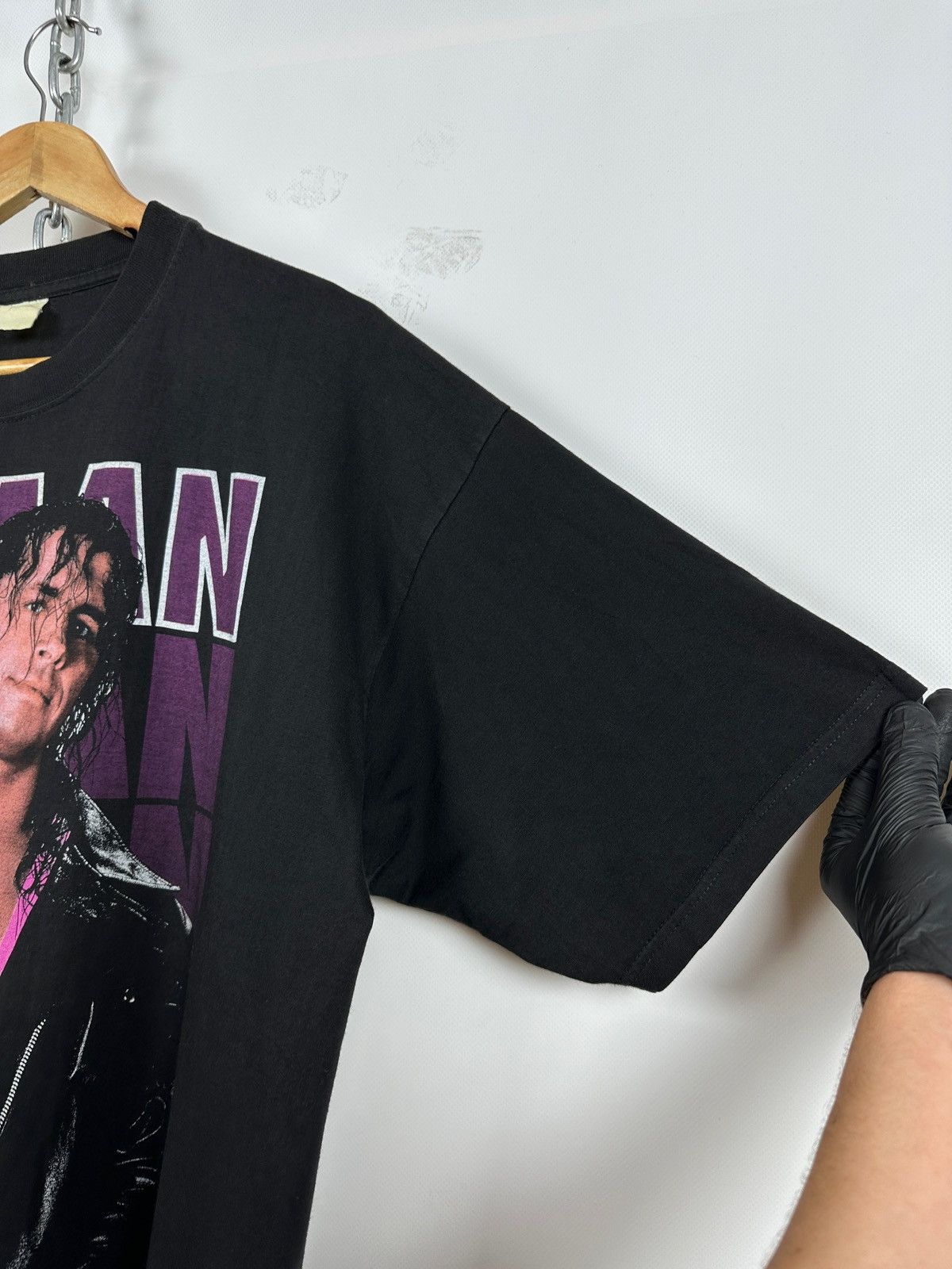 Vintage 1993 Vintage Bret Hart Hitman WWE T-Shirt Size US L / EU 52-54 / 3 - 11 Thumbnail