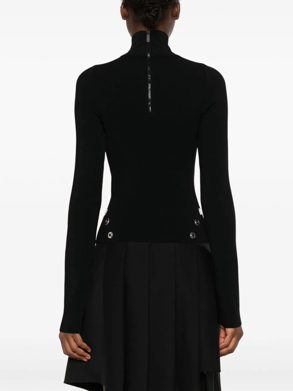 Off-White o1y1225 Turtleneck Sweater in Black Size S / US 4 / IT 40 - 4 Thumbnail