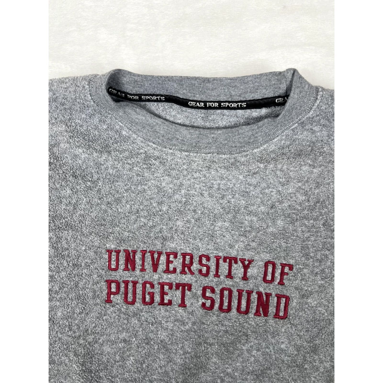Vintage VINTAGE Gear For Sports Sweatshirt Mens M Gray University of Puget Sound Embroidered Logo Graphic Print Pullover Fleece Size US M / EU 48-50 / 2 - 2 Thumbnail