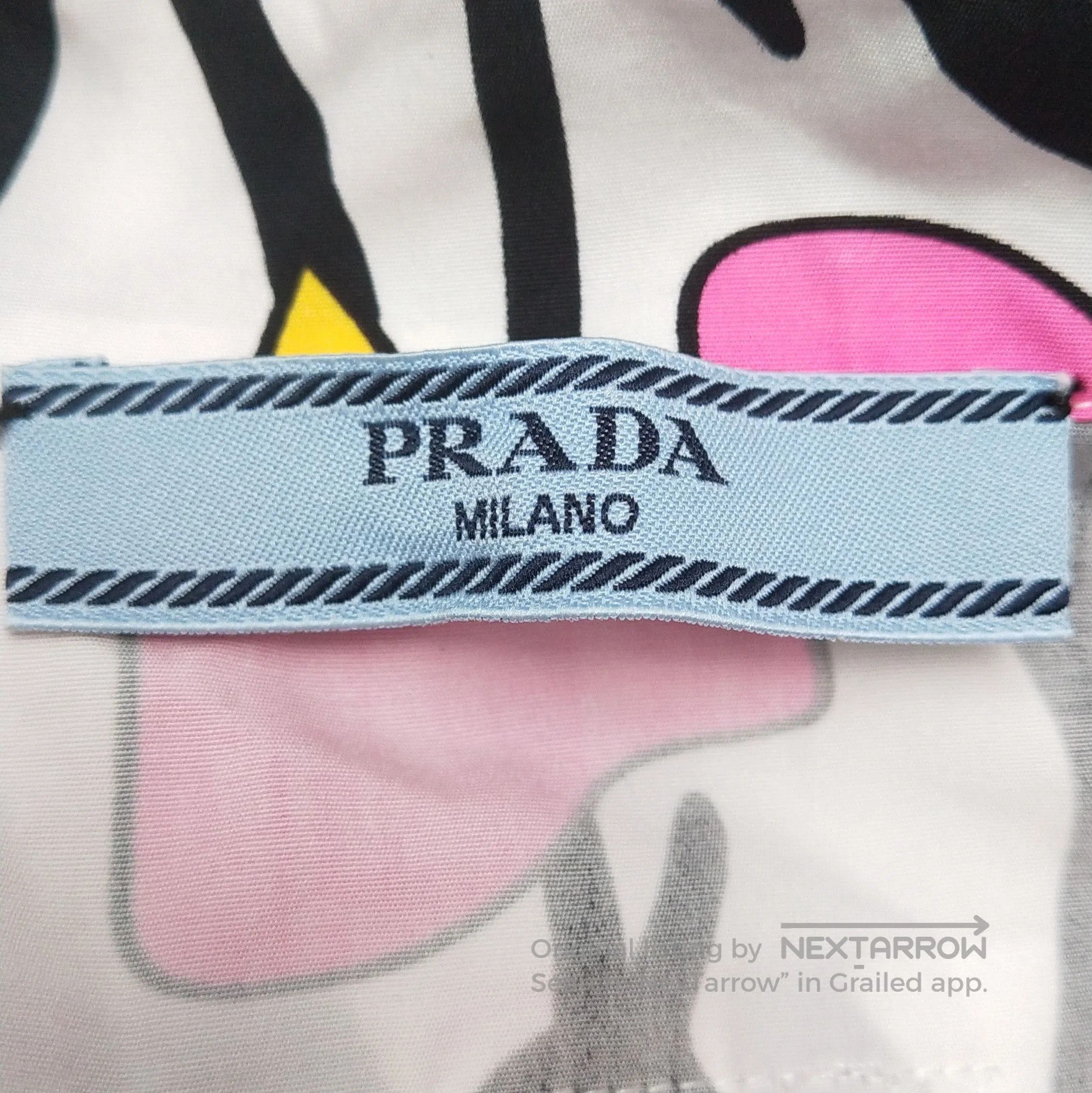 Prada Prada Colorful Floral Logo Short Sleeve Shirt . Size S / US 4 / IT 40 - 4 Thumbnail