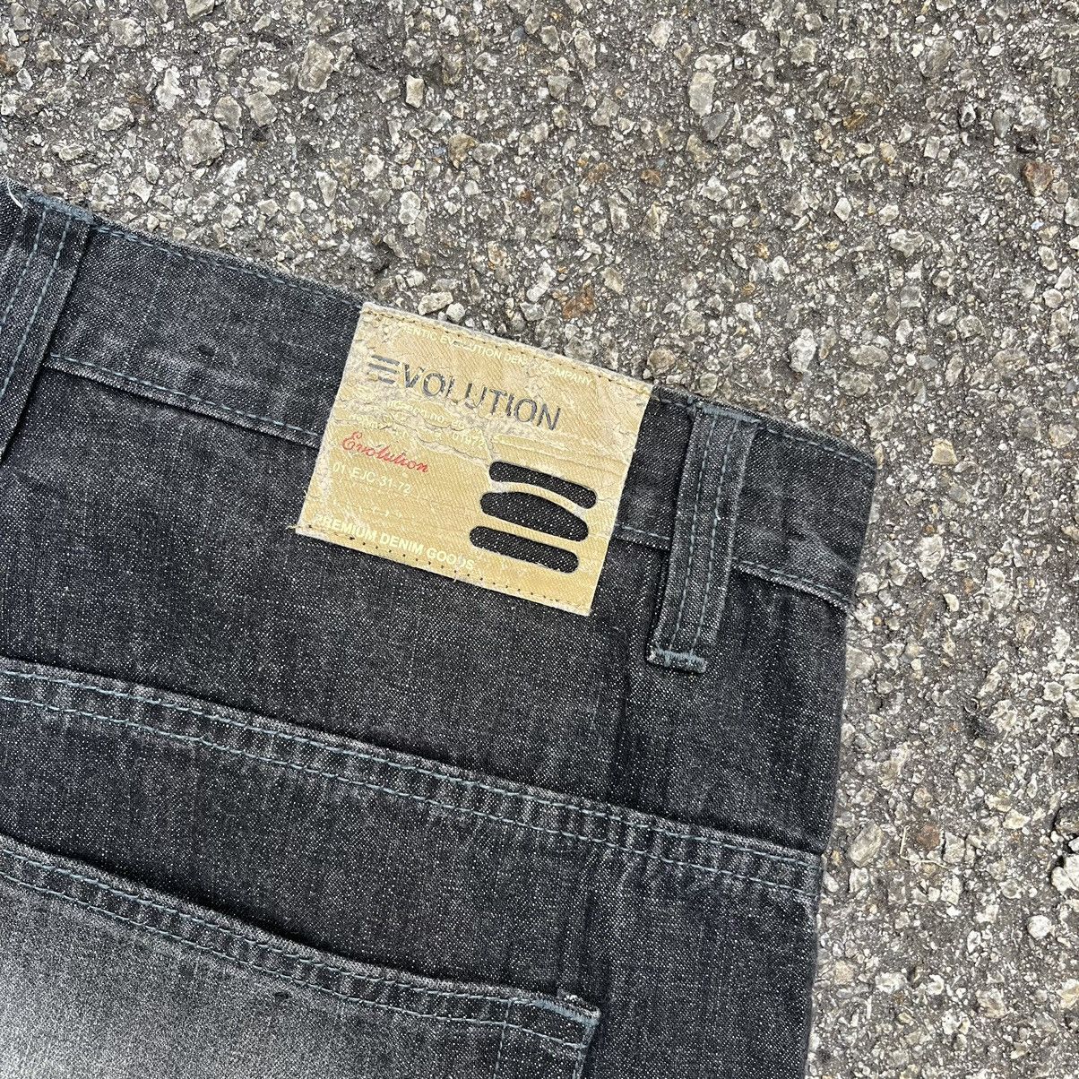 JNCO VINTAGE Y2K FADED BLACK JEANS EVOLUTION EXTRA BAGGY DENIM Size US 40 / EU 56 - 11 Thumbnail