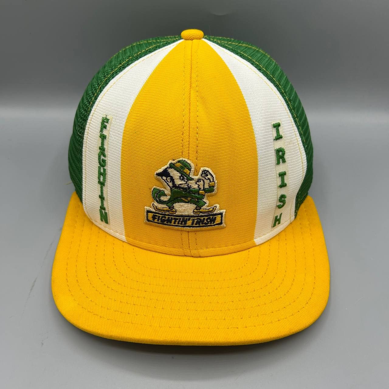 Other Vintage Notre Dame Fighting Irish Trucker Hat L Snap Back Size ONE SIZE - 1 Thumbnail