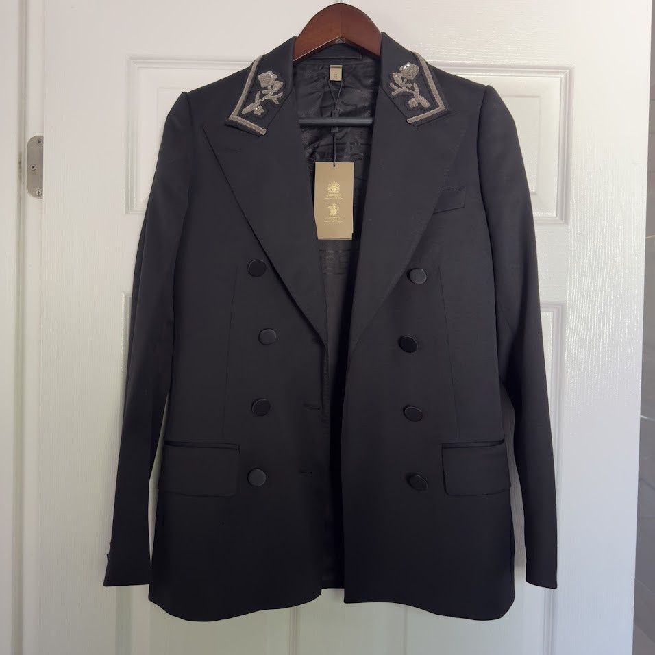 Burberry Burberry Black Double-Breasted Blazer size 2 Size XS / US 0-2 / IT 36-38 - 2 Thumbnail