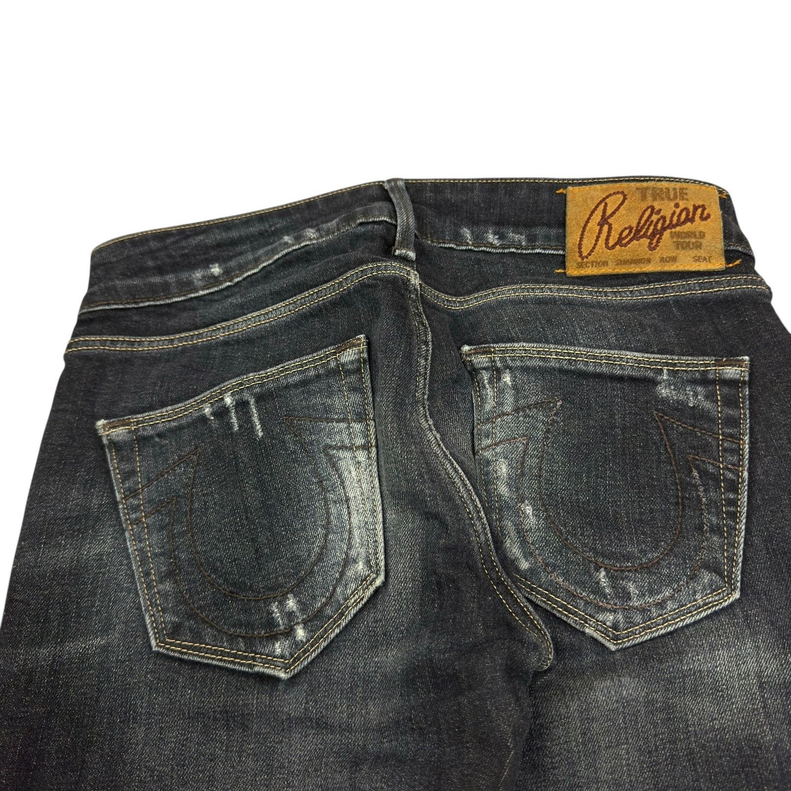True Religion True Religion Women's Cotton Denim Flared Leg Jeans 25 Size 25" / US 0 / IT 36 - 3 Thumbnail