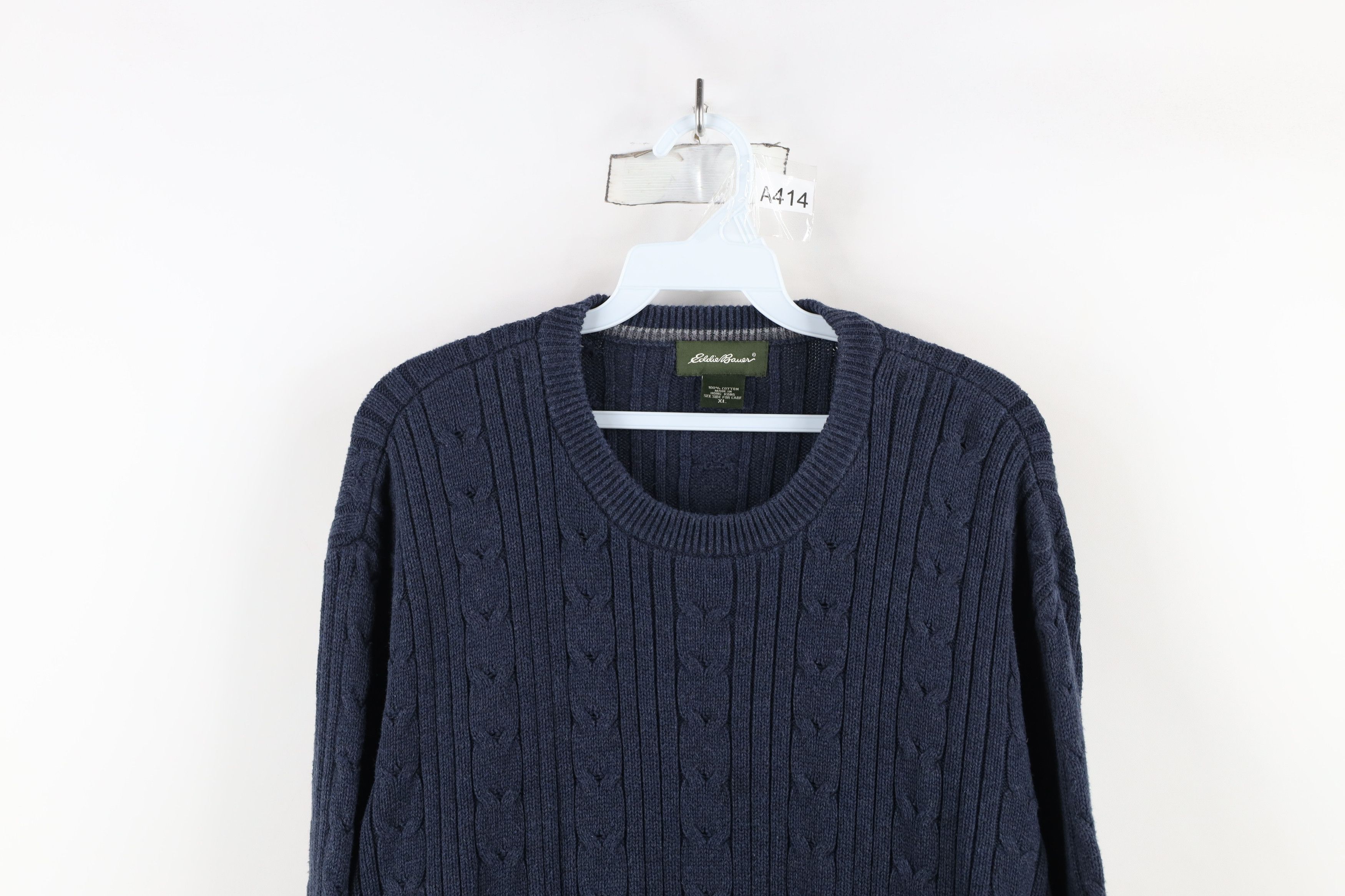Eddie Bauer × Vintage Vintage Eddie Bauer Ribbed Knit Crewneck Sweater Cotton Size US XL / EU 56 / 4 - 2 Thumbnail