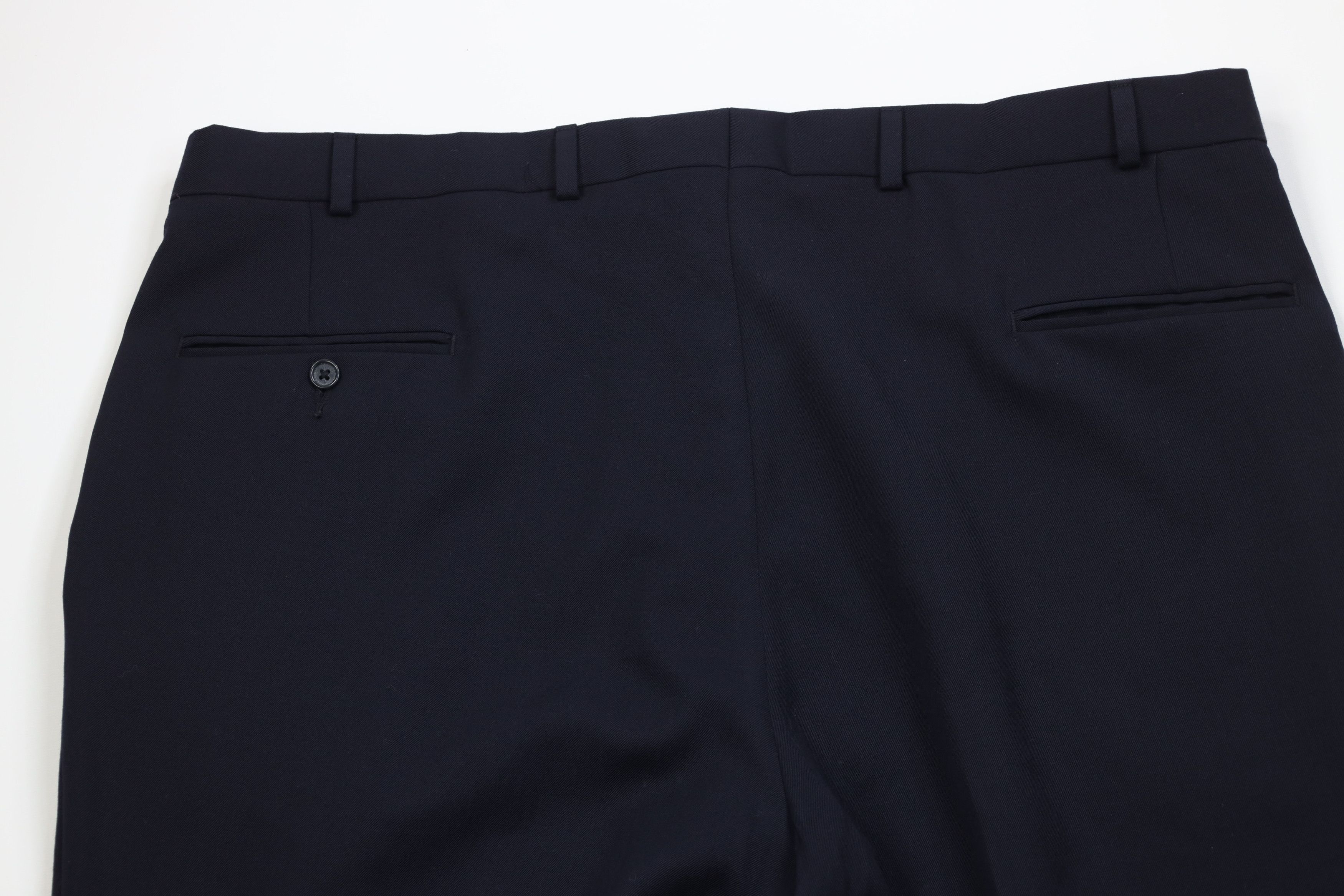 Vintage Vintage 70s Streetwear Knit Wide Leg Chino Pants Navy Blue Size US 42 / EU 58 - 10 Thumbnail