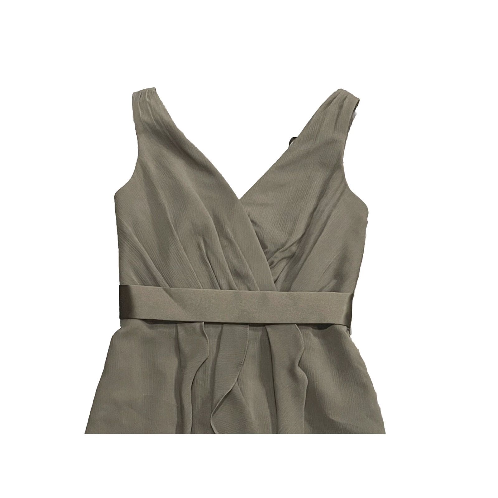 Vera Wang VERA WANG Bridesmaid Dress Gown Woman Sleeveless V-Neck Charcoal Gray Long Formal Cocktail 0 Size 0 Regular Polyester Size XS / US 0-2 / IT 36-38 - 3 Thumbnail