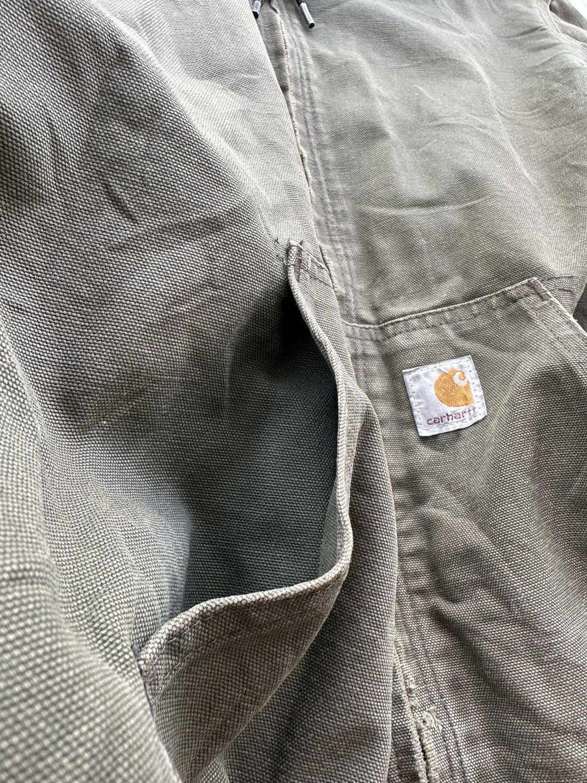 Carhartt Crazy Vintage Carhartt Hoodie Jacket Faded Green Distressed Size US L / EU 52-54 / 3 - 14 Thumbnail