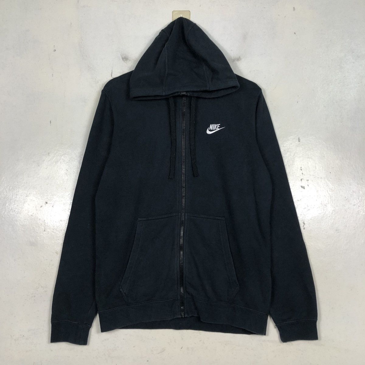 Nike 📌Rich Black Zipper Hoodie Jacket Nike Small Pony Size US M / EU 48-50 / 2 - 3 Thumbnail