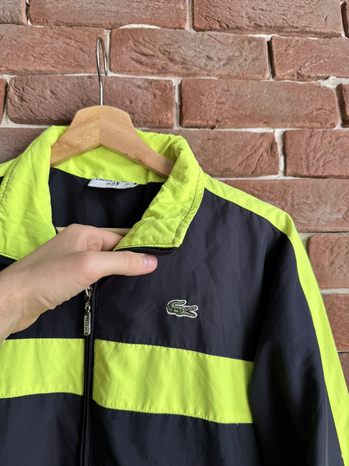 Lacoste Vintage Lacoste Andy Roddick Windbreaker Jacket Drill Size US S / EU 44-46 / 1 - 3 Thumbnail
