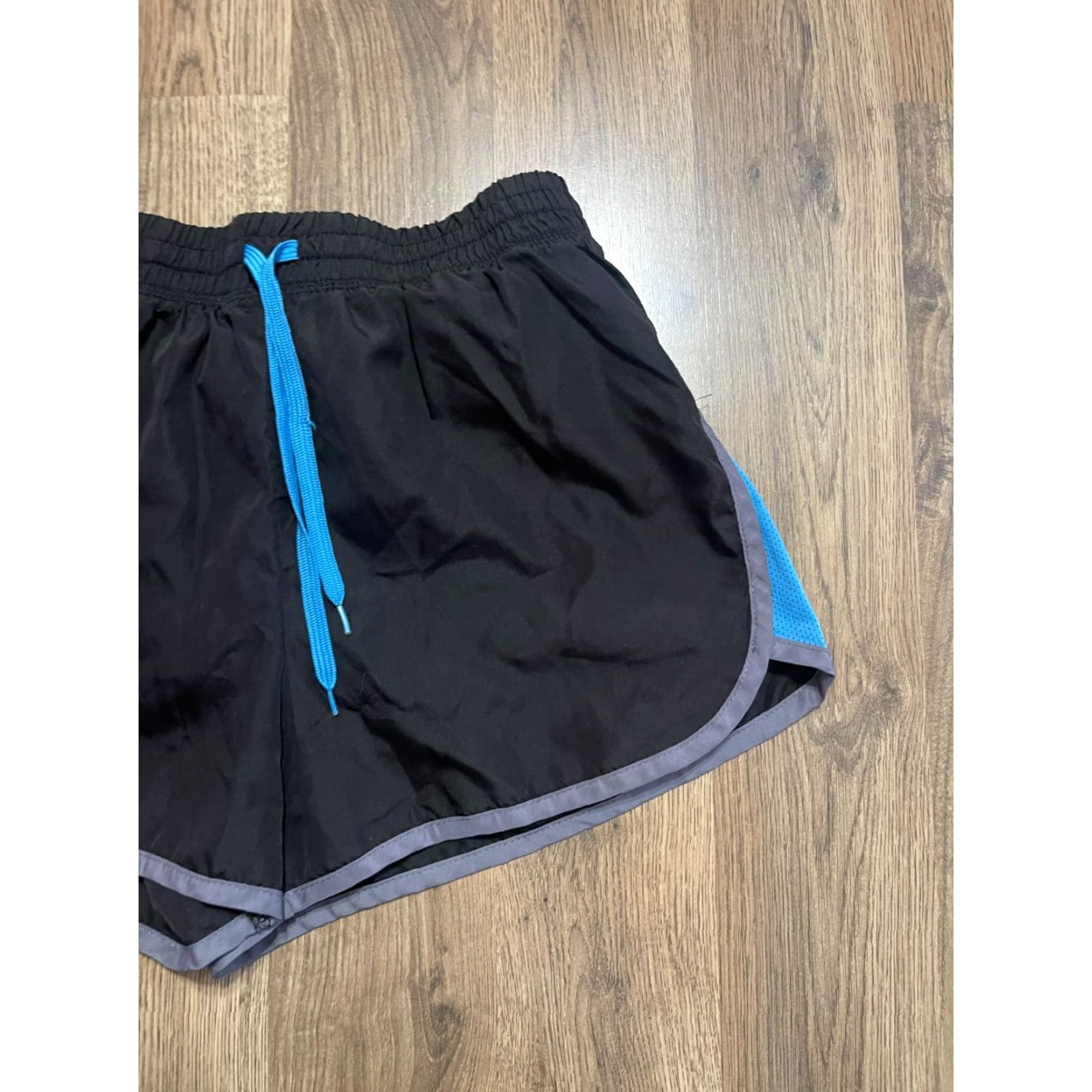 Vintage Energy Zone Shorts Women S Black Blue Drawstring Casual Size ONE SIZE - 4 Thumbnail