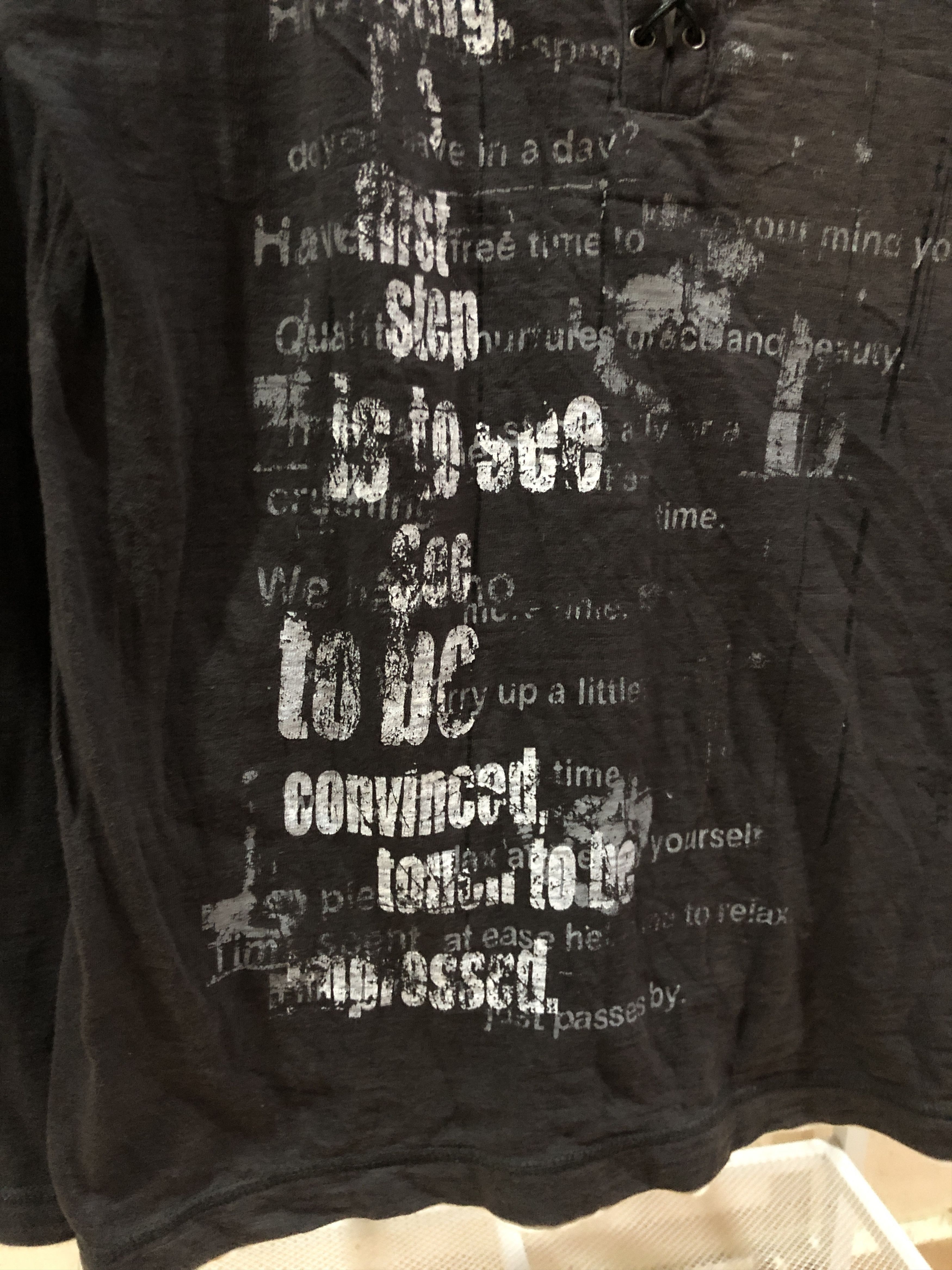 If Six Was Nine y2k Poem Beaumont Carr Punk Goth Grunge Style Shirts Size US L / EU 52-54 / 3 - 4 Thumbnail
