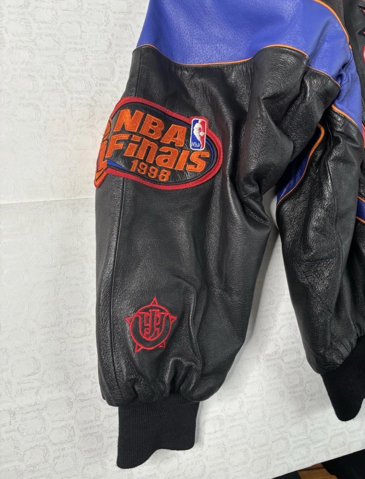 Jeff Hamilton Jeff Hamilton 1998 3-Peat Leather Jacket Size US XXL / EU 58 / 5 - 4 Thumbnail