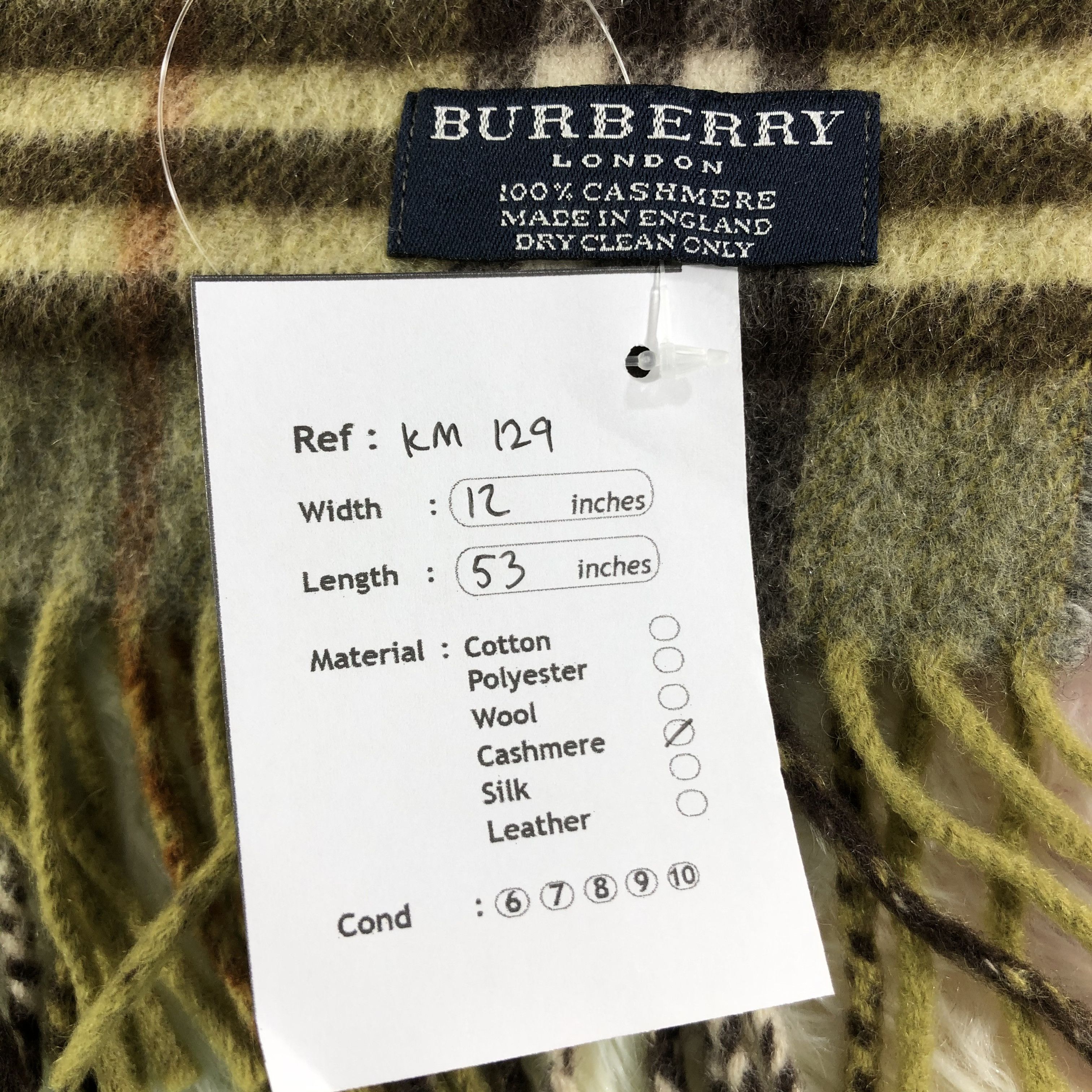 Burberry × Vintage Burberry Scarf / Muffler / Neckwear - KM129 Size ONE SIZE - 5 Thumbnail