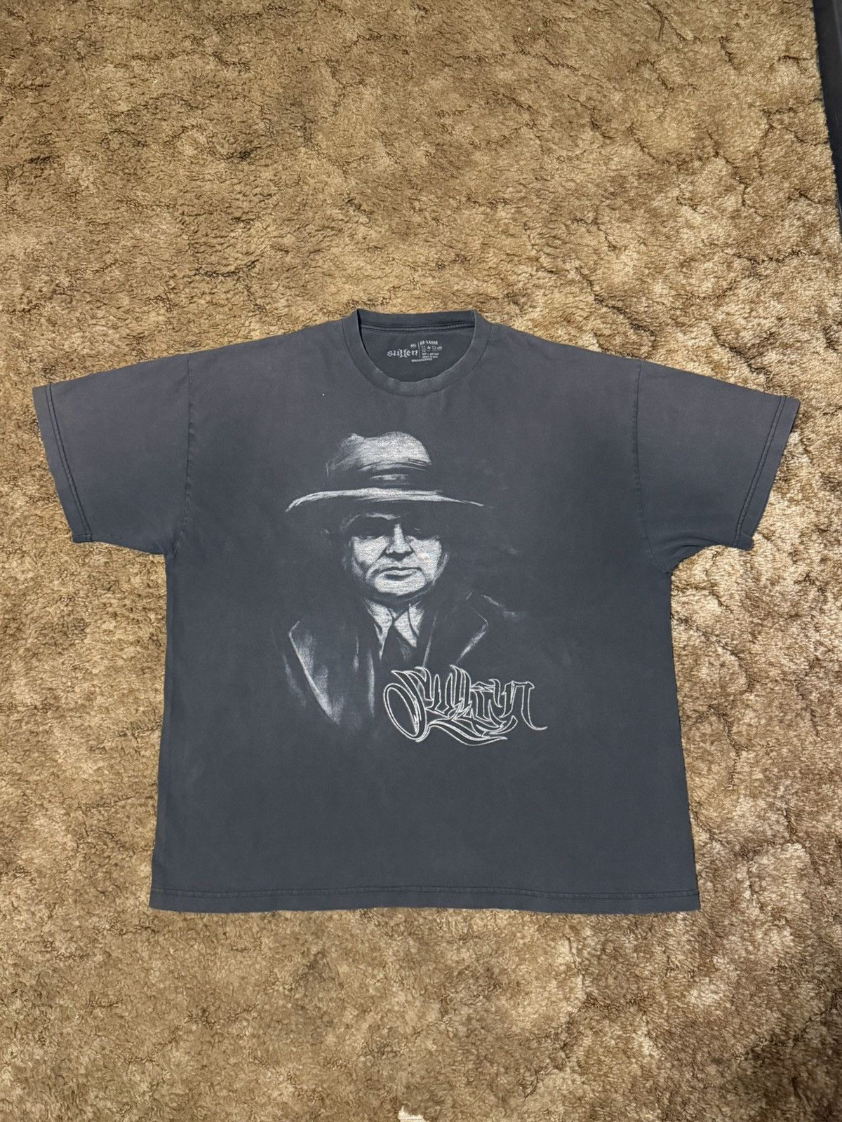 Vintage Vintage Y2K Sullen Al Capone T-Shirt Tee Grey XXLarge Size US XXL / EU 58 / 5 - 1 Thumbnail