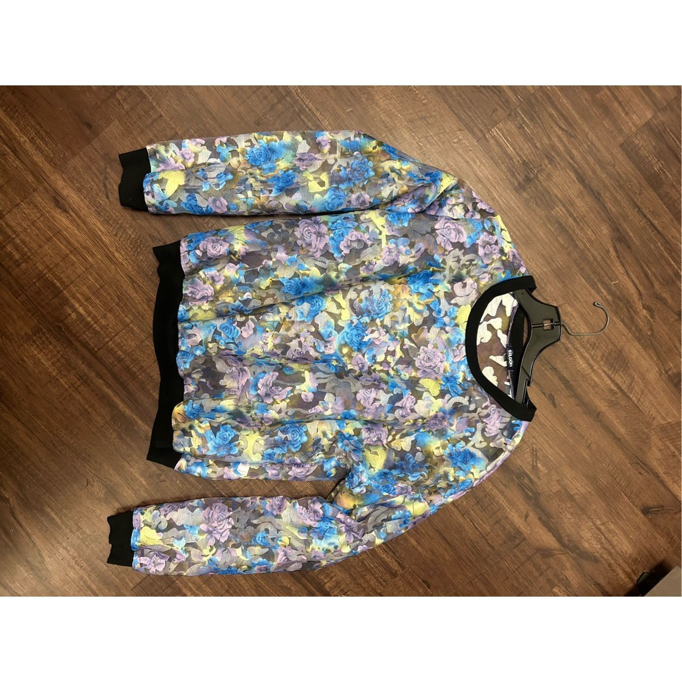 Filson Tildon Embroidered Floral Top Multi-Color Sheer Sweater, Siz Size L / US 10 / IT 46 - 8 Thumbnail