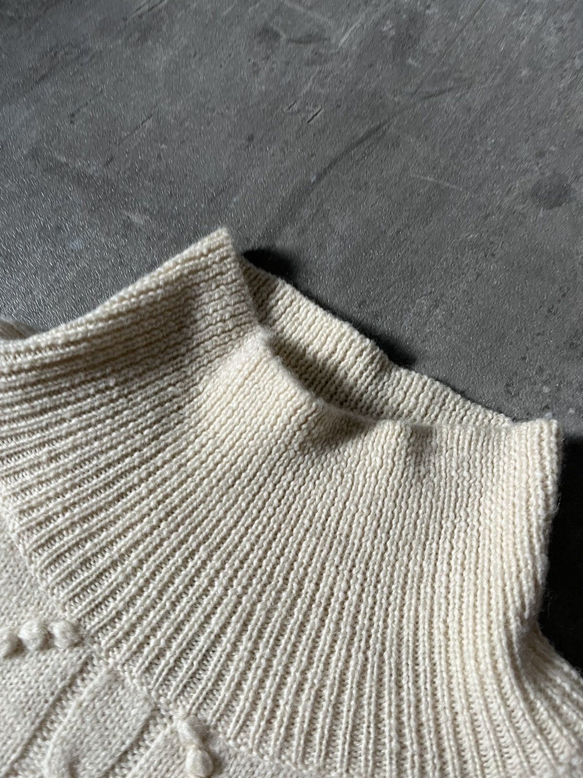 Acne Studios Acne Studios Joris oversize cream sweater cable Size US S / EU 44-46 / 1 - 7 Thumbnail