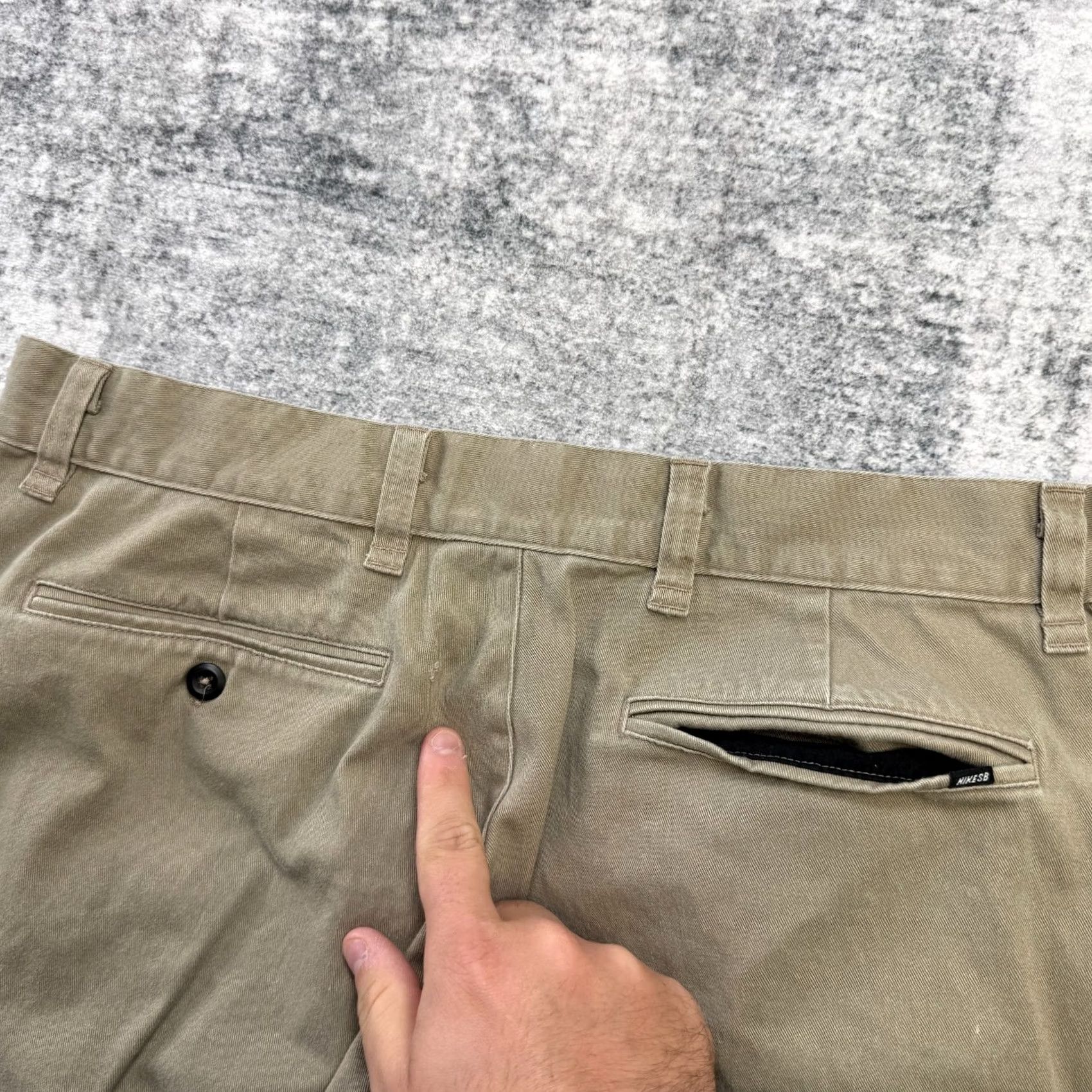 Nike Nike SB Chino Pants Mens 34 Khaki Stretch Twill Flat Front Regular Inseam 29 Inseam Straight Pockets Button Zip pants Size US 34 / EU 50 - 7 Thumbnail