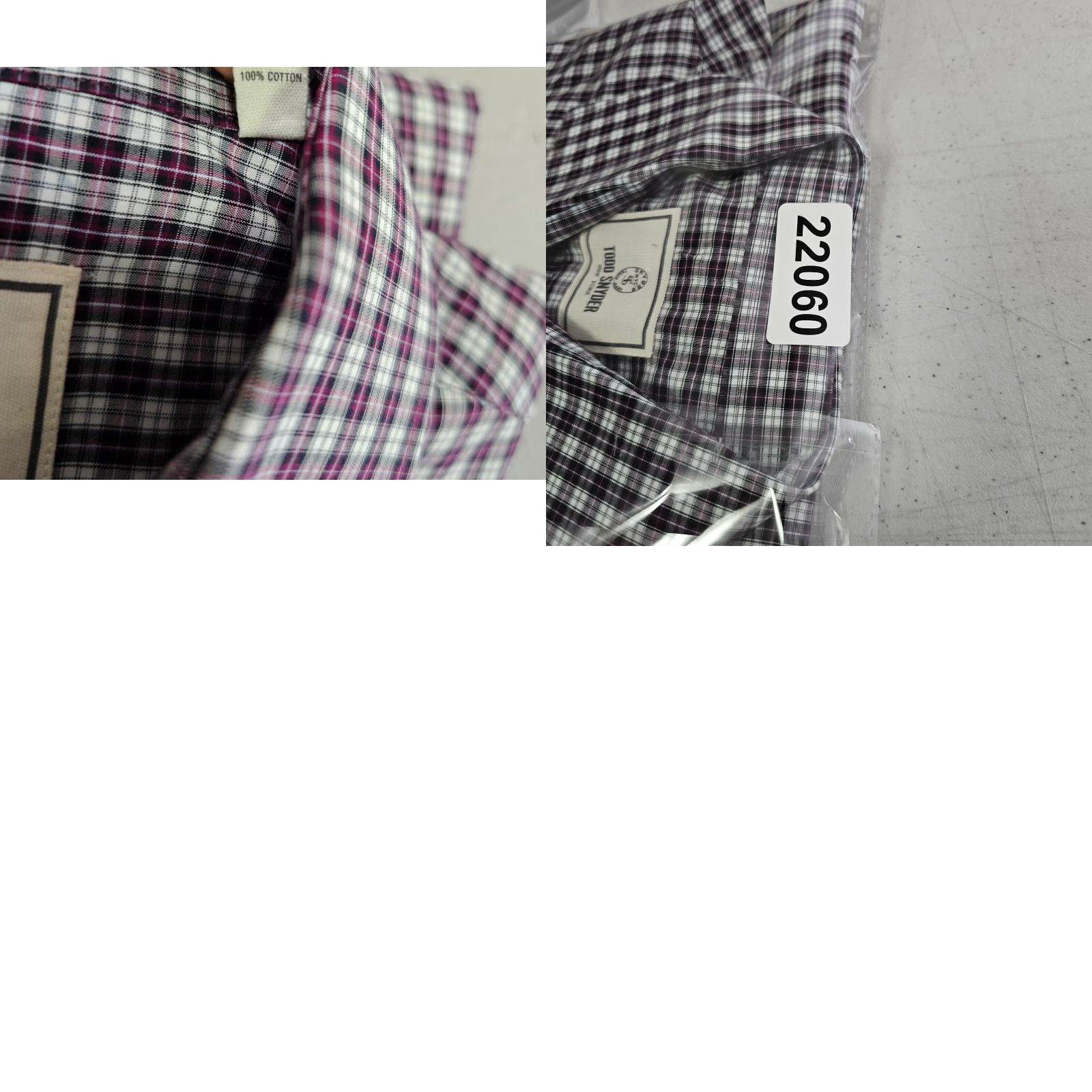 Todd Snyder Todd Snyder Dress Shirt Mens 16 34/35 Purple Check Button Up Long Sleeve Cotton Size 42R - 9 Thumbnail