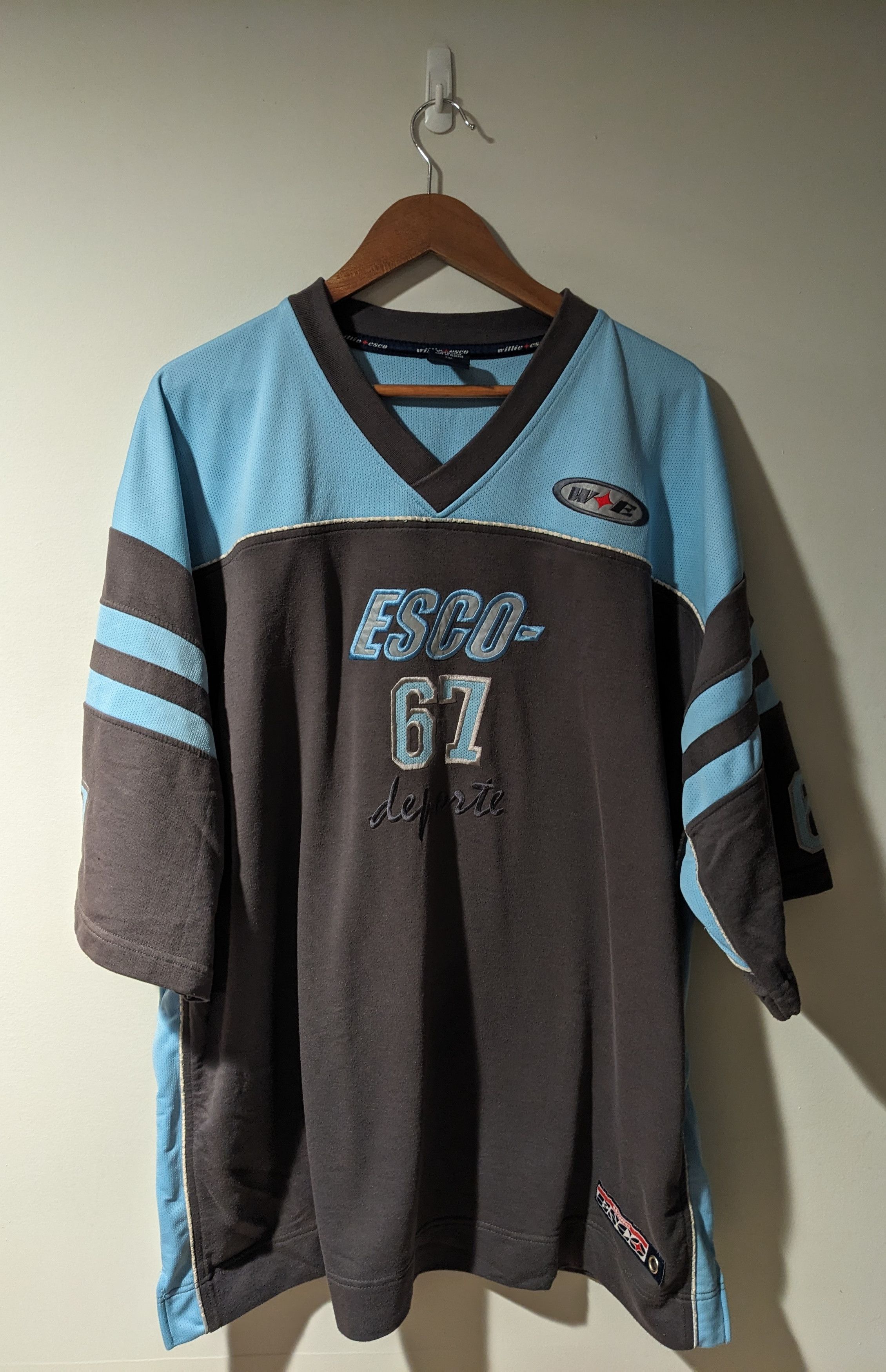 Ecko Unltd. × Vintage Vintage Willie Esco 3/4 Sleeve Heavyweight Jersey T-Shirt Size US XXL / EU 58 / 5 - 1 Thumbnail