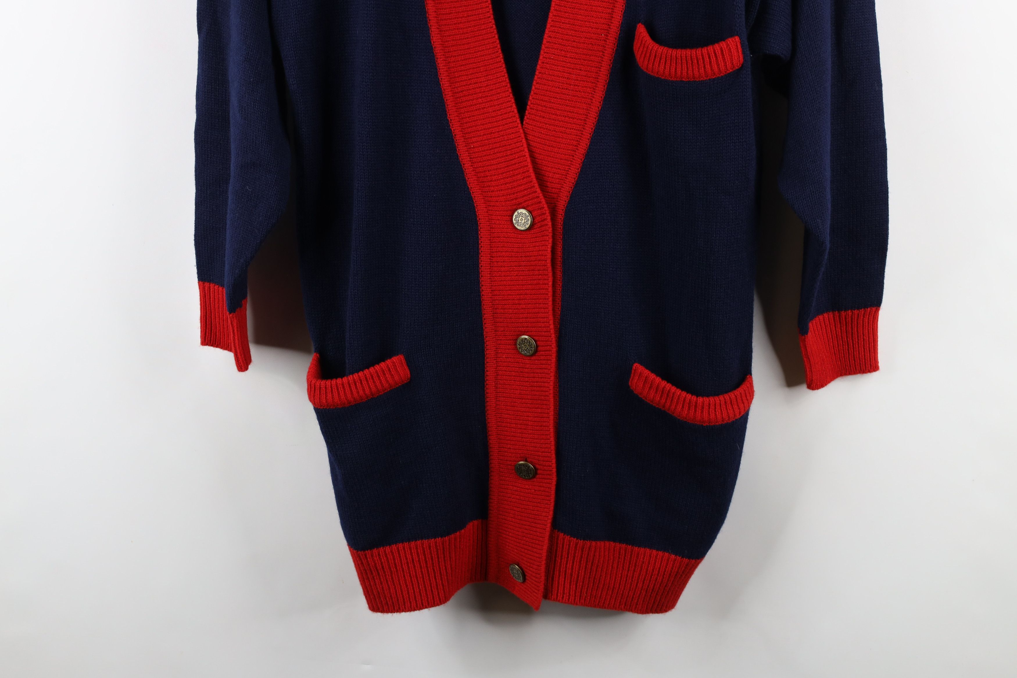 Vintage Deasdstock Vintage 90s Streetwear Knit Cardigan Sweater Size S / US 4 / IT 40 - 3 Thumbnail