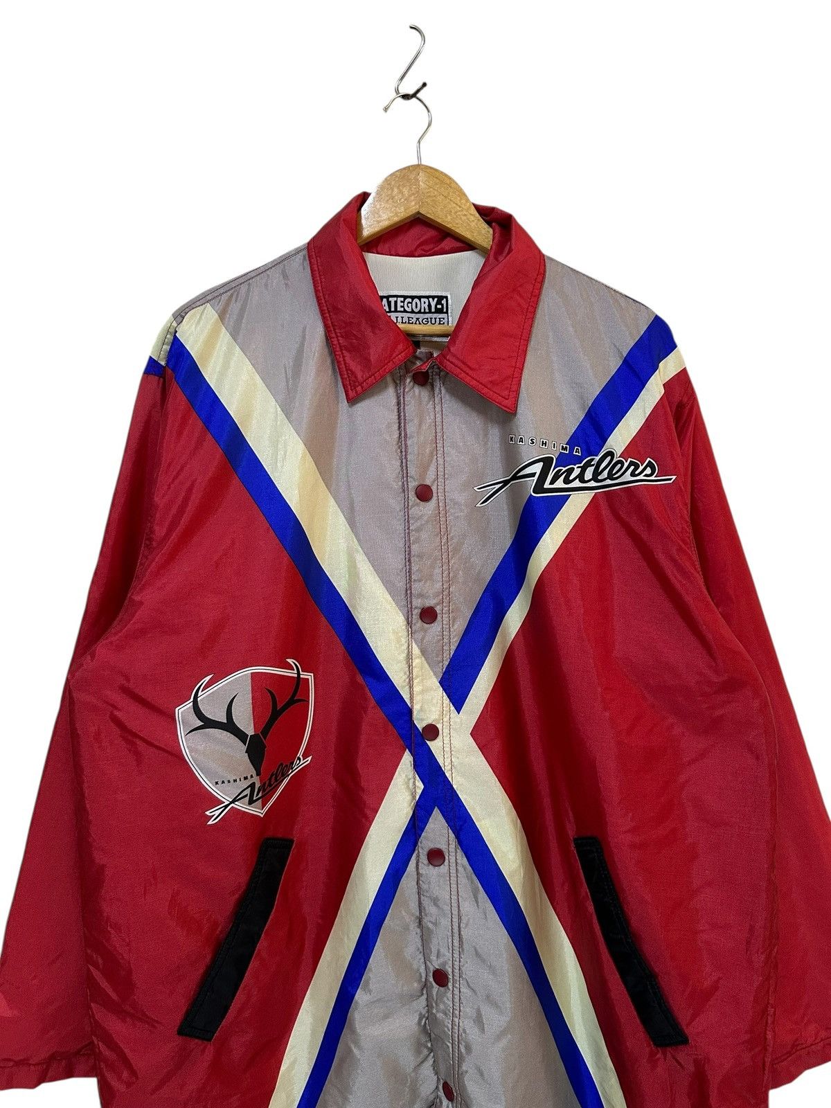 Japanese Brand Vintage Kashima Antlers Raincoat Japan Pro League Size US M / EU 48-50 / 2 - 2 Thumbnail