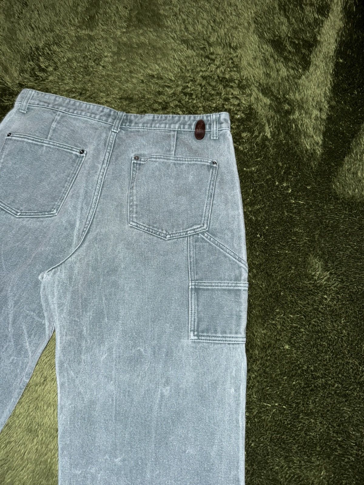 Japanese Brand [34] Customellow Washed Double Knee Carpenter Pants Teal Size US 34 / EU 50 - 9 Thumbnail