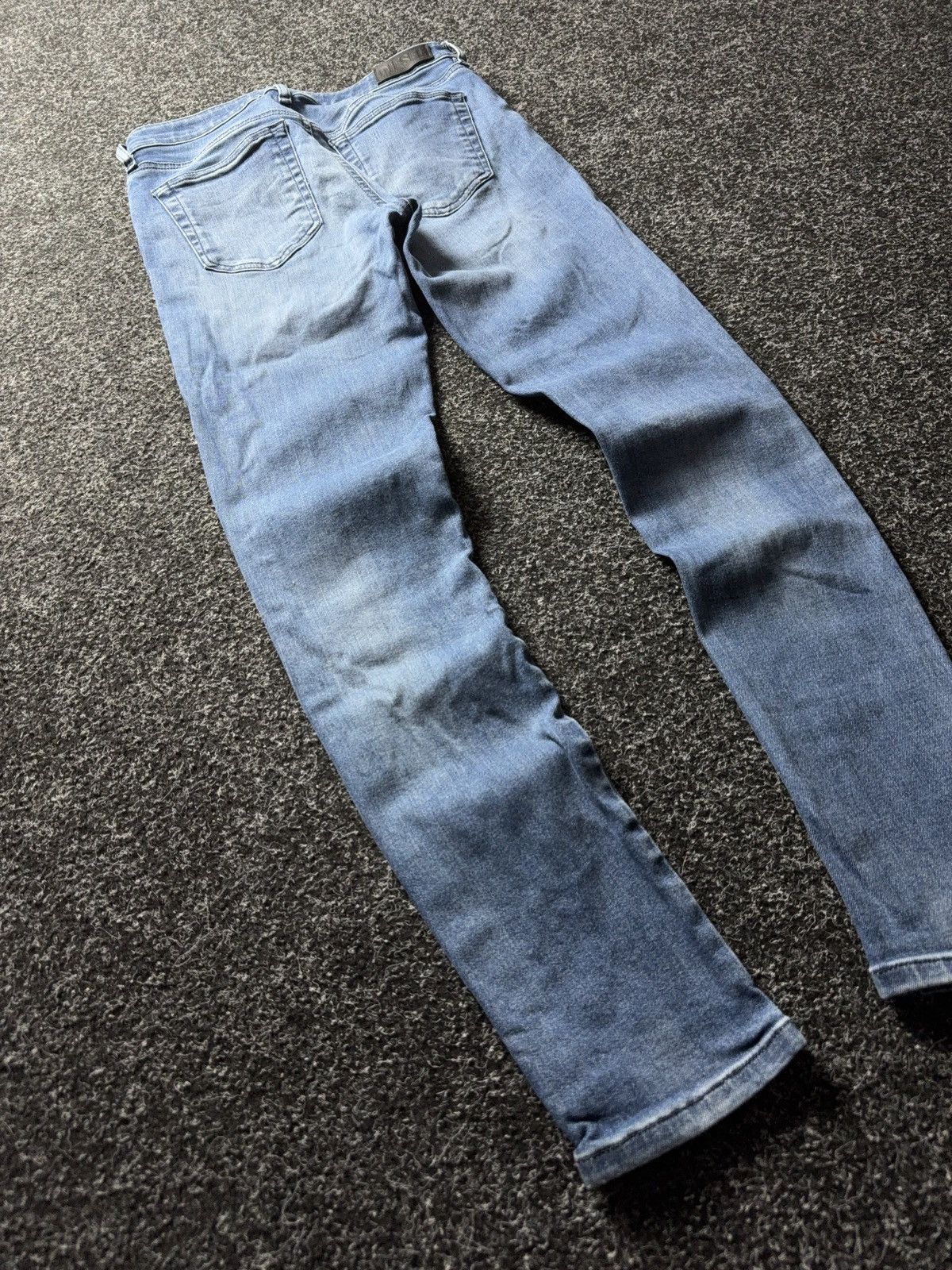 Diesel Luxury 00s Y2K Diesel SLANDY Super Skinny Jeans Light Wash Size 28" / US 6 / IT 42 - 12 Thumbnail
