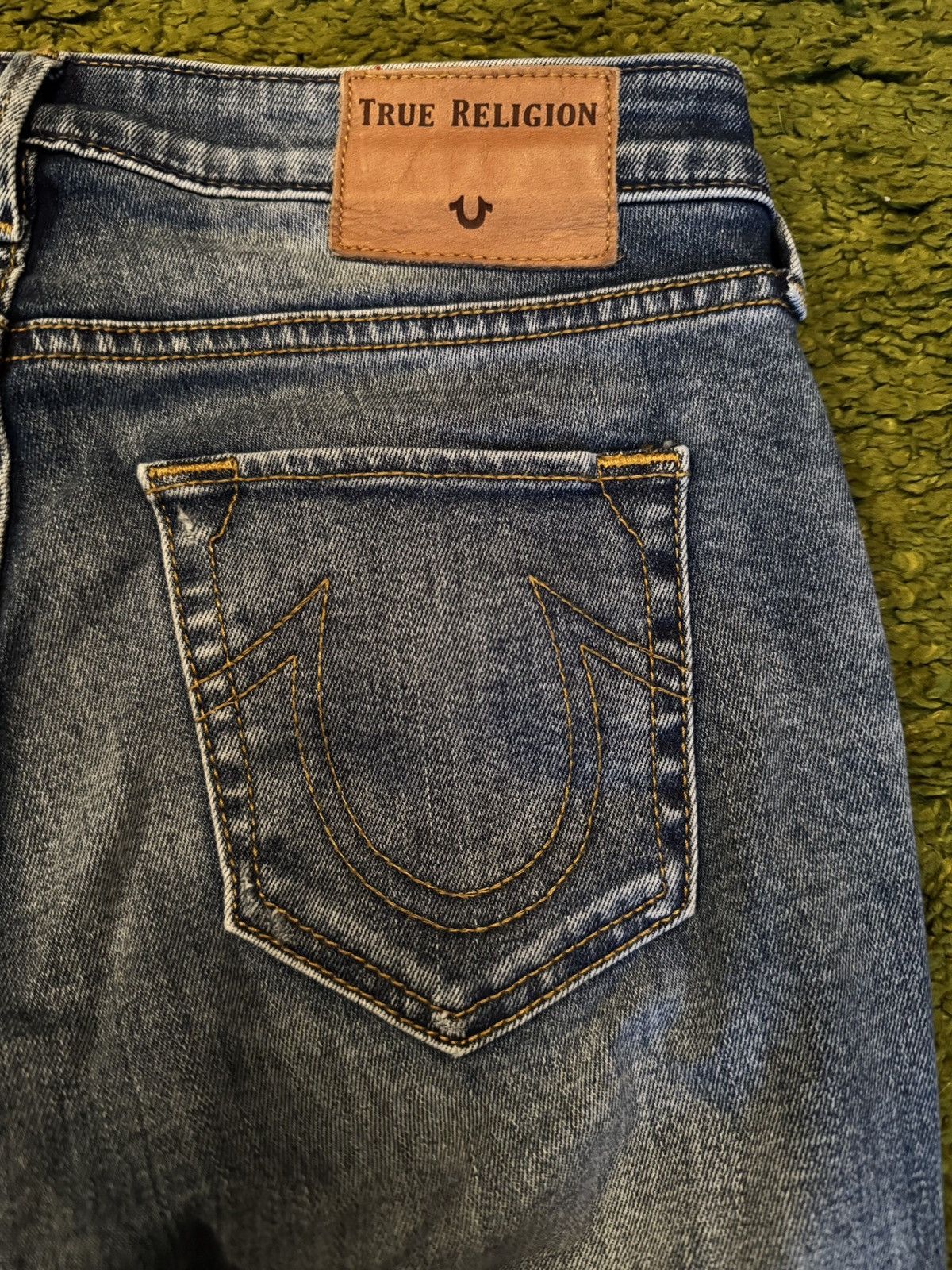 Designer × True Religion × Vintage True Religion skinny flared fit Y2K style jeans denim Size 25" / US 0 / IT 36 - 3 Thumbnail