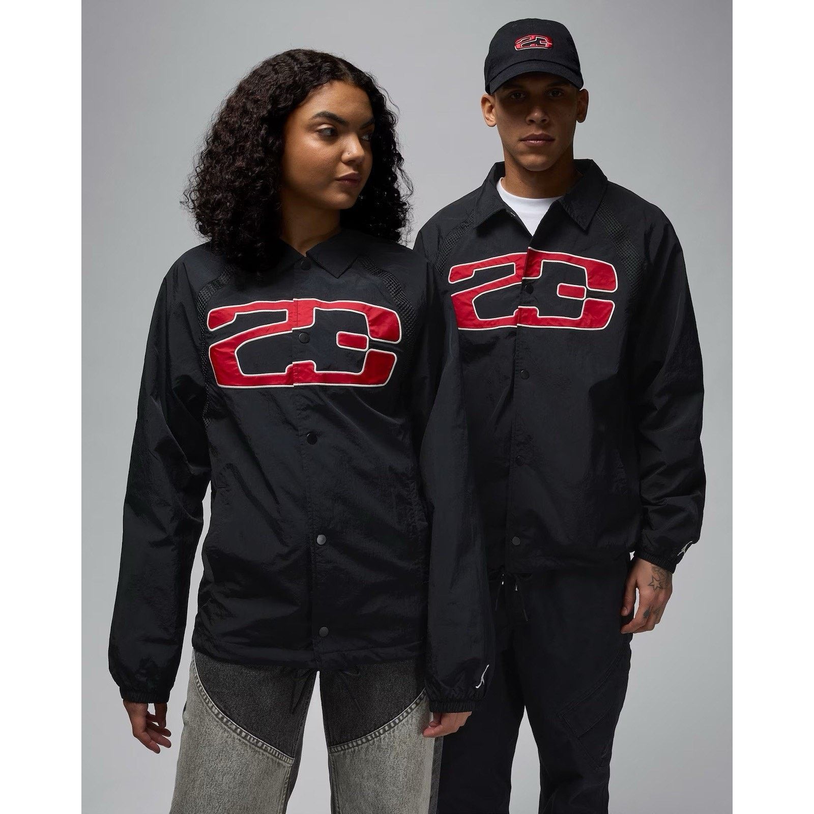 Nike Jordan Essential Men's Size 2XL Coach Jacket Black Sail