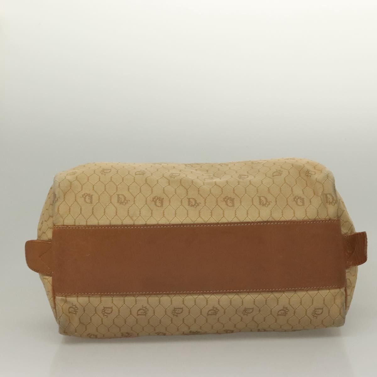 Dior DIOR Honeycomb Canvas Boston Bag Beige Size ONE SIZE - 9 Thumbnail