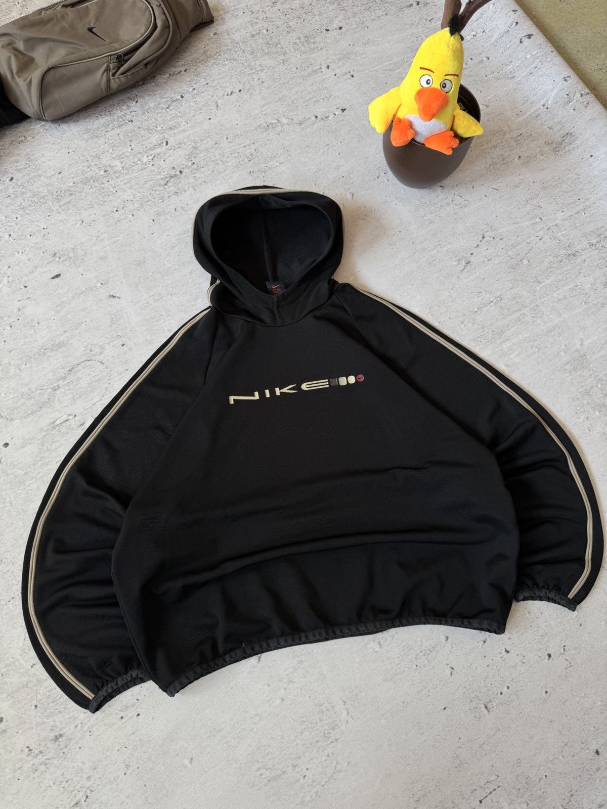 Nike × Vintage NIKE VINTAGE 00s y2k OVERSIZE BAGGY ZIP HOODIE CENTER LOGO Size US L / EU 52-54 / 3 - 1 Thumbnail