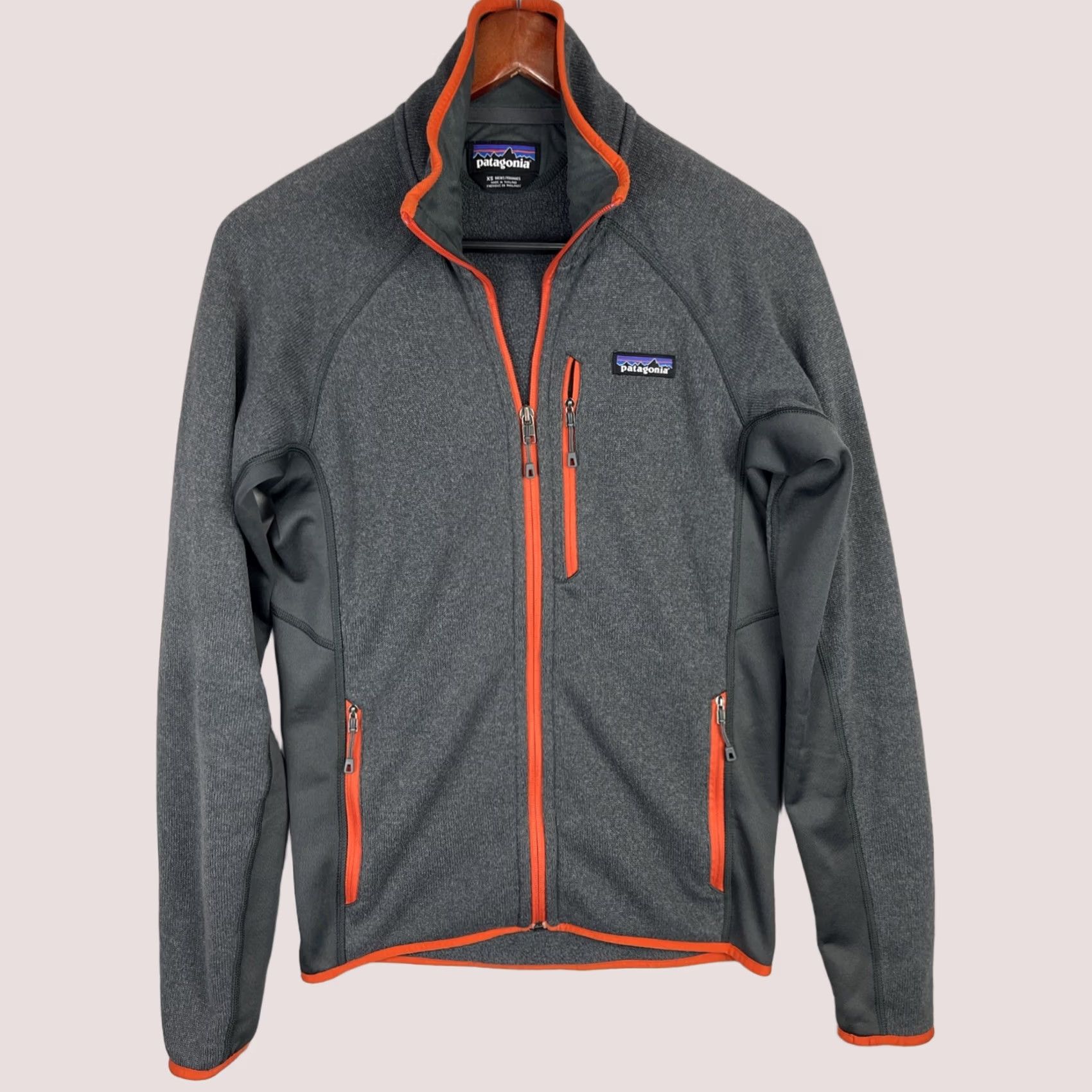 Patagonia Patagonia Better Sweater Jacket Mens XS Gray Orange Zip Size US XS / EU 42 / 0 - 1 Thumbnail