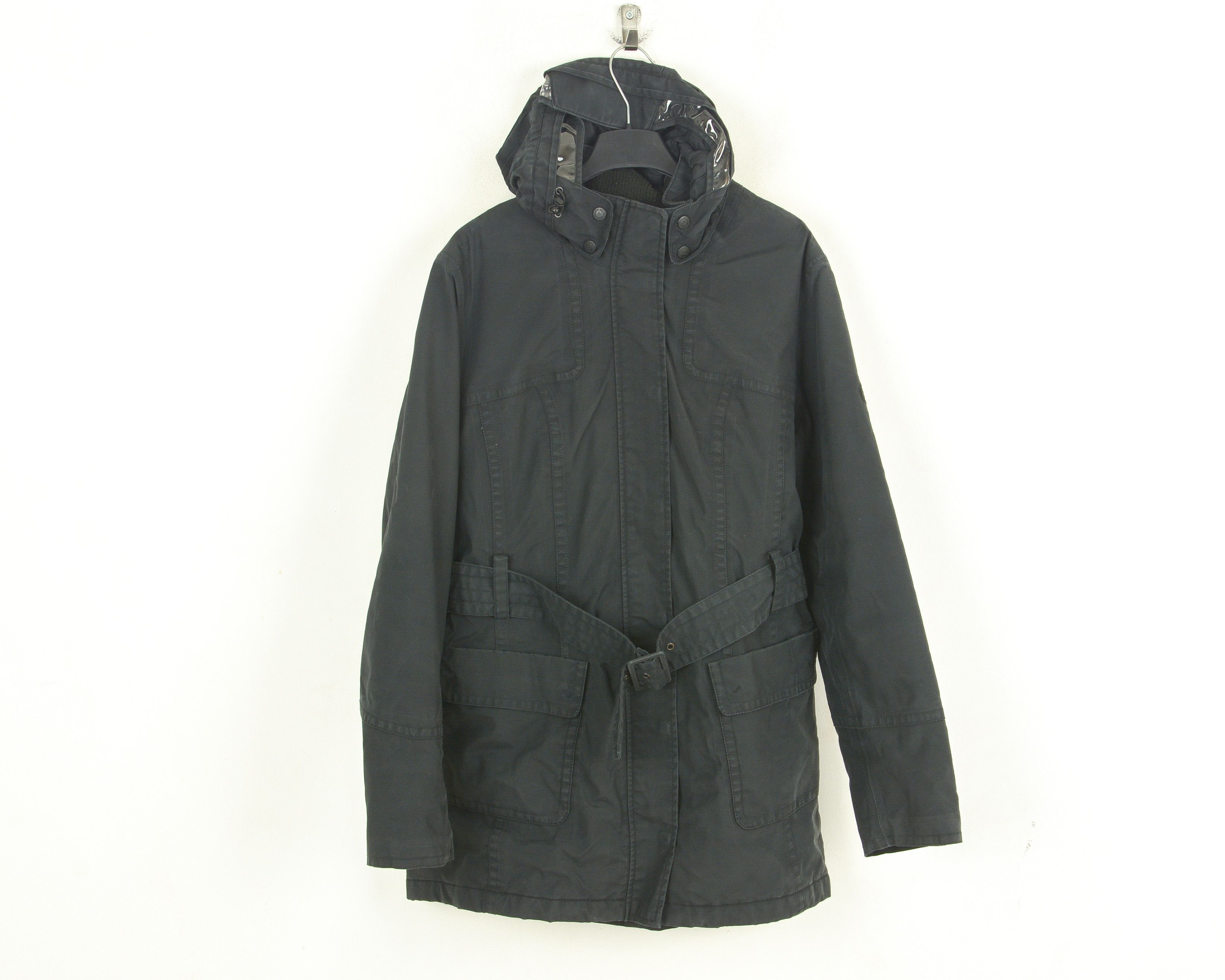 Henri Lloyd Size 5 Parka Jacket XL Women Raincoat Removable Hood Cotton Size XXL / US 16-18 / IT 52-54 - 1 Thumbnail